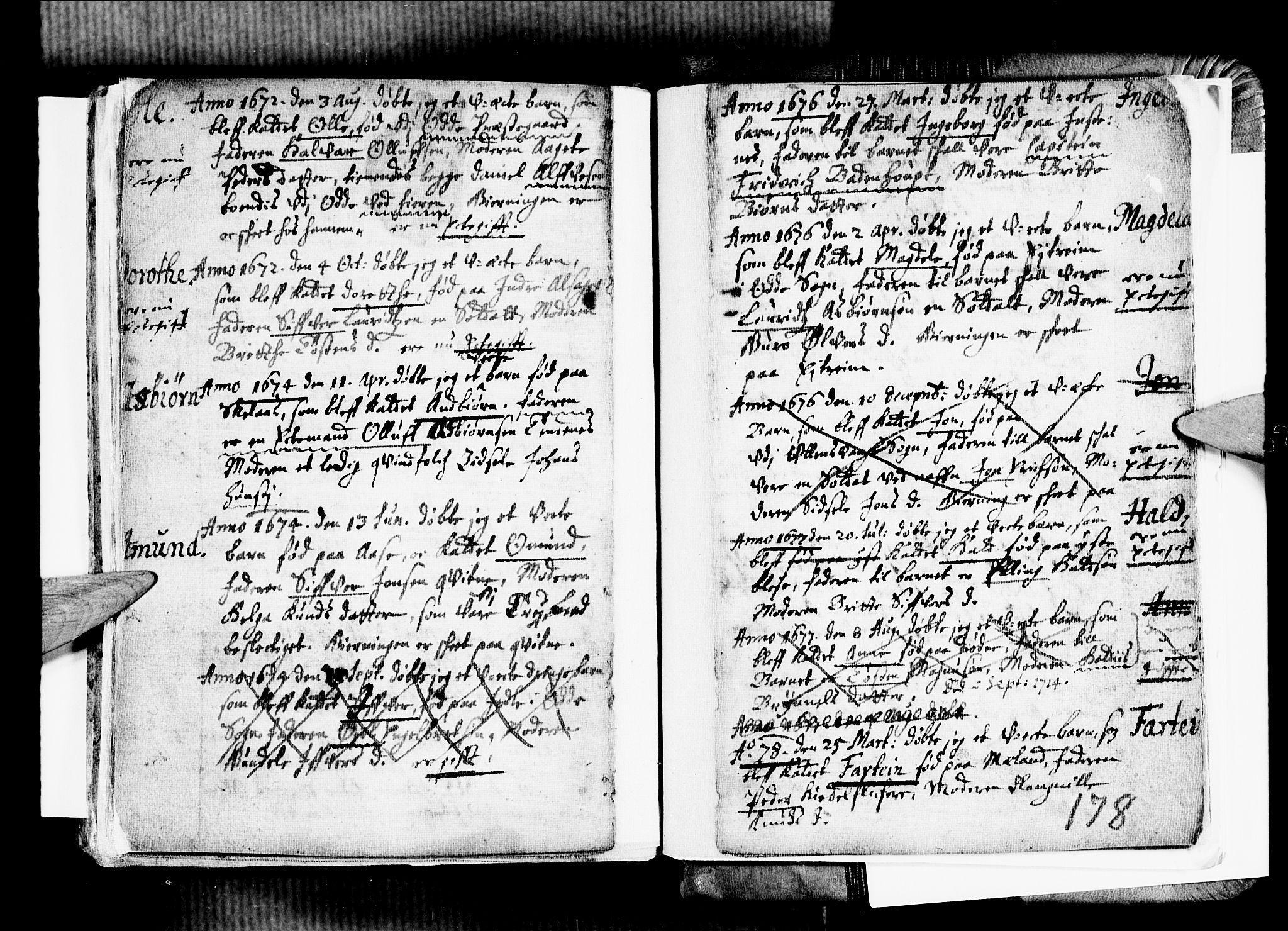 Ullensvang sokneprestembete, SAB/A-78701/H/Haa: Parish register (official) no. A 1 /1, 1669-1718, p. 178