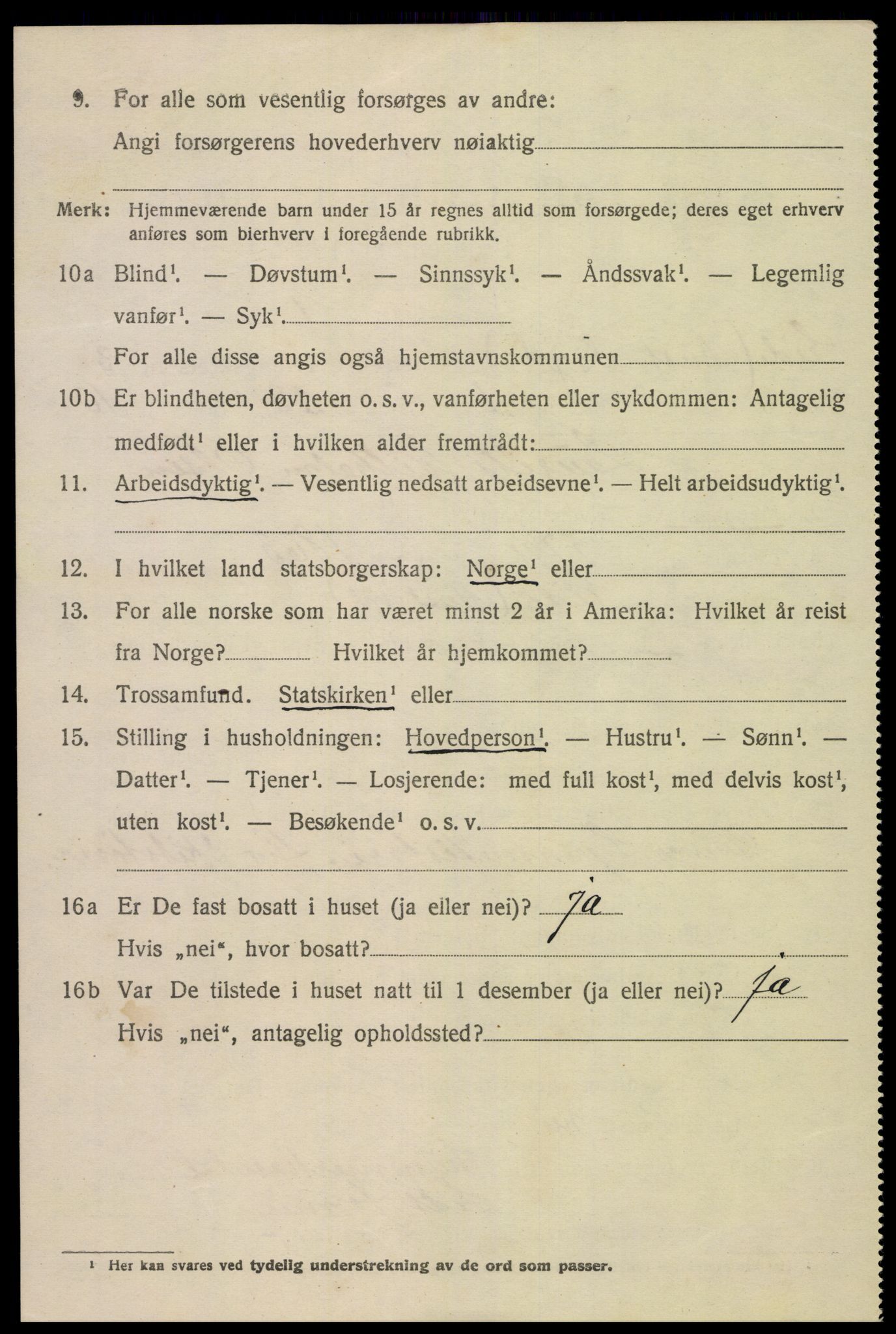 SAK, 1920 census for Eide, 1920, p. 957