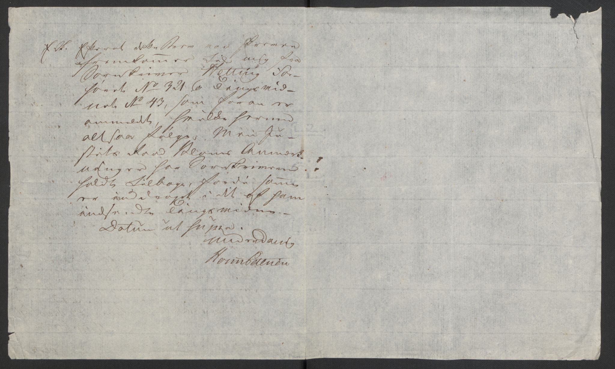 Justisdepartementet, Kommisjon i saken mot Hans Nielsen Hauge 1804, AV/RA-S-1151/D/L0005: Hans Nielsen Hauges sak, 1813, p. 280