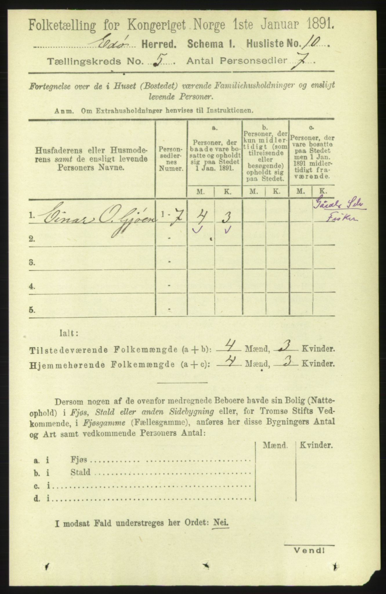 RA, 1891 census for 1573 Edøy, 1891, p. 1186