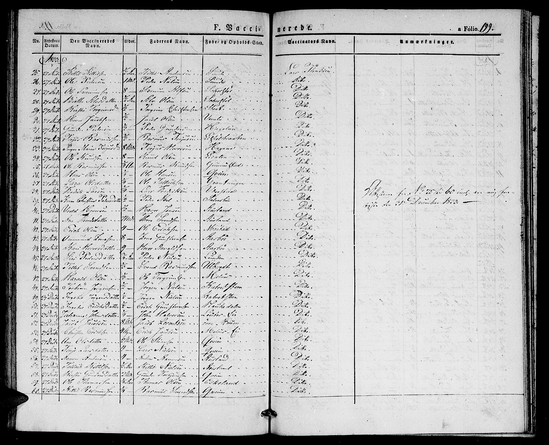 Gjerstad sokneprestkontor, AV/SAK-1111-0014/F/Fa/Faa/L0005: Parish register (official) no. A 5, 1829-1841, p. 199