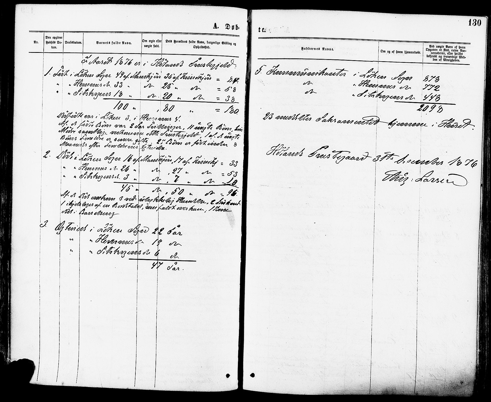 Høland prestekontor Kirkebøker, SAO/A-10346a/F/Fa/L0012.a: Parish register (official) no. I 12A, 1869-1879, p. 130