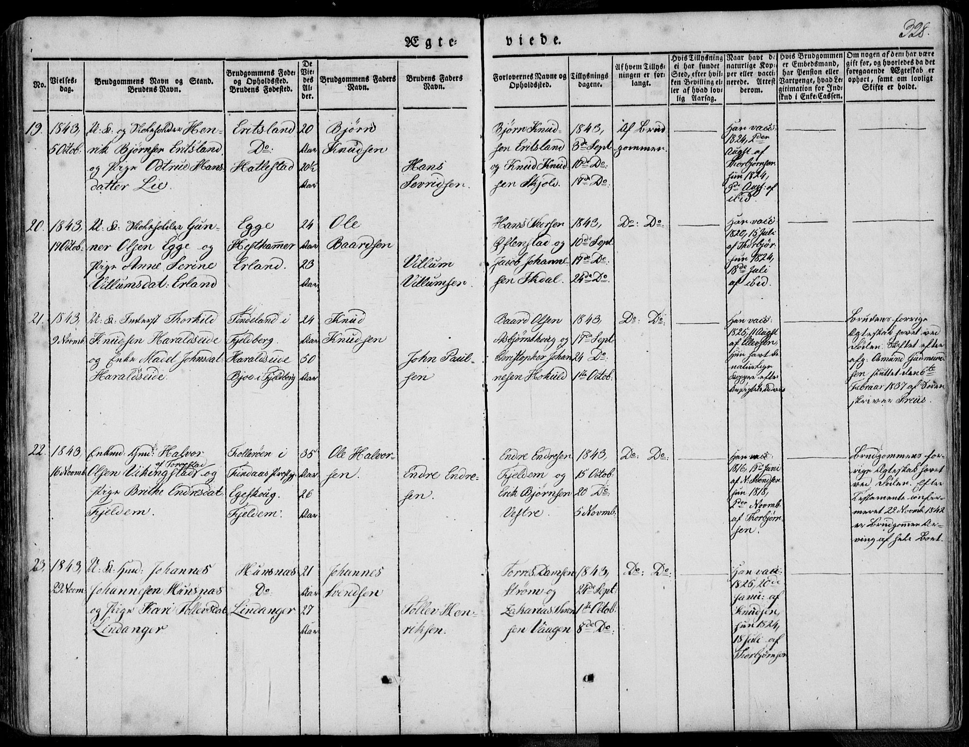 Skjold sokneprestkontor, AV/SAST-A-101847/H/Ha/Haa/L0006: Parish register (official) no. A 6.1, 1835-1858, p. 328