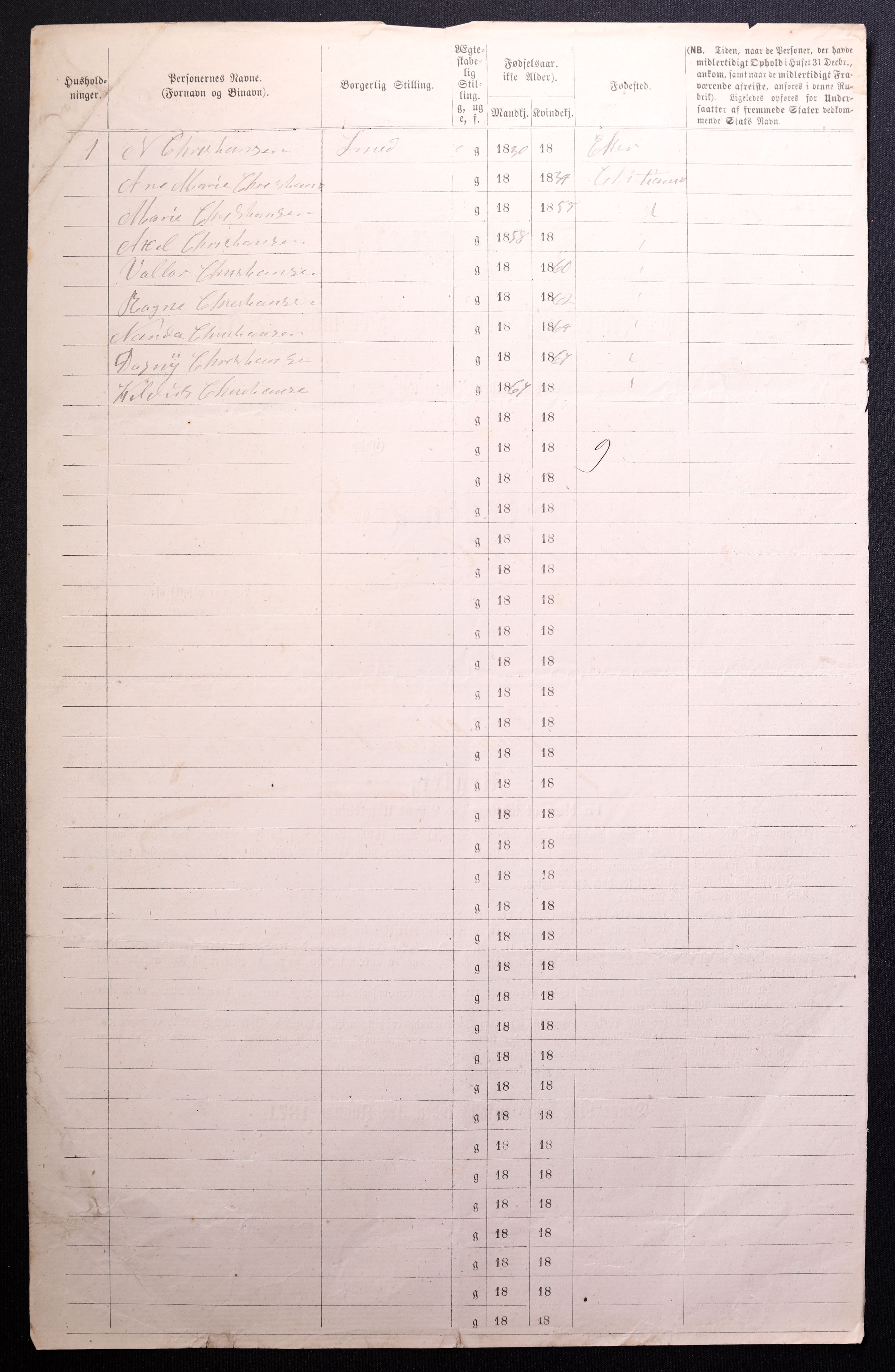 RA, 1870 census for 0301 Kristiania, 1870, p. 4080