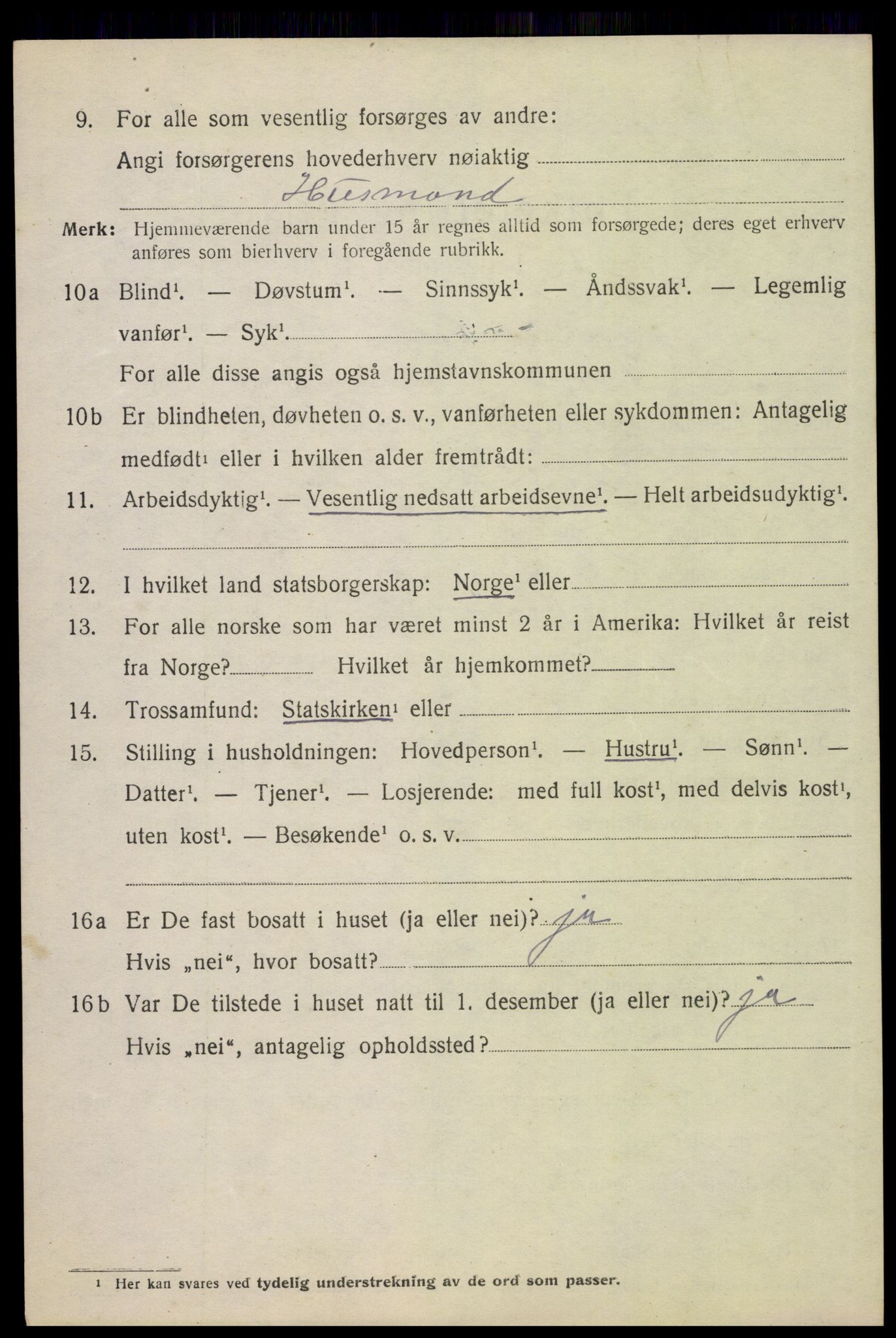 SAH, 1920 census for Vinger, 1920, p. 8373