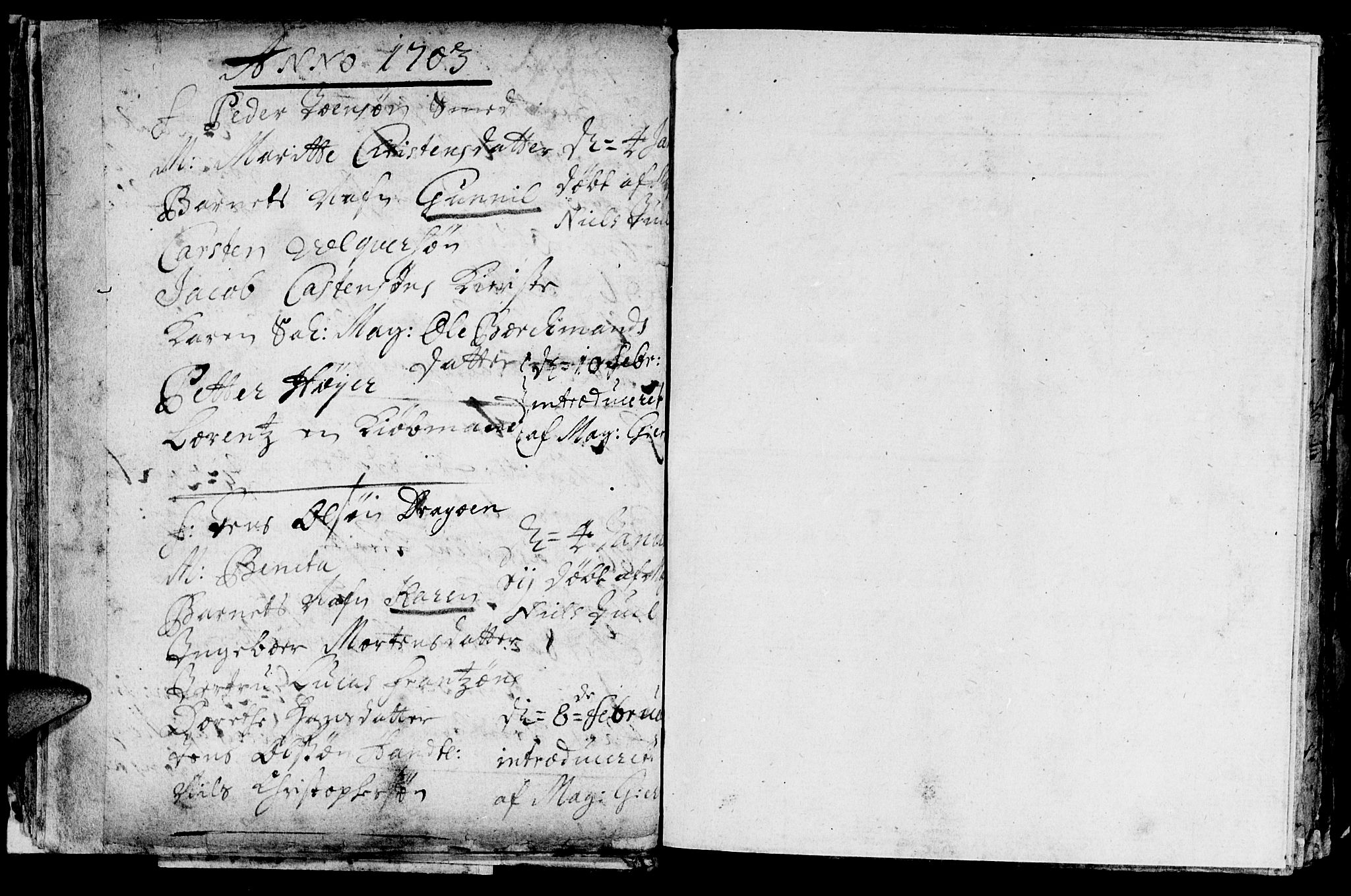 Ministerialprotokoller, klokkerbøker og fødselsregistre - Sør-Trøndelag, SAT/A-1456/601/L0034: Parish register (official) no. 601A02, 1702-1714, p. 17b
