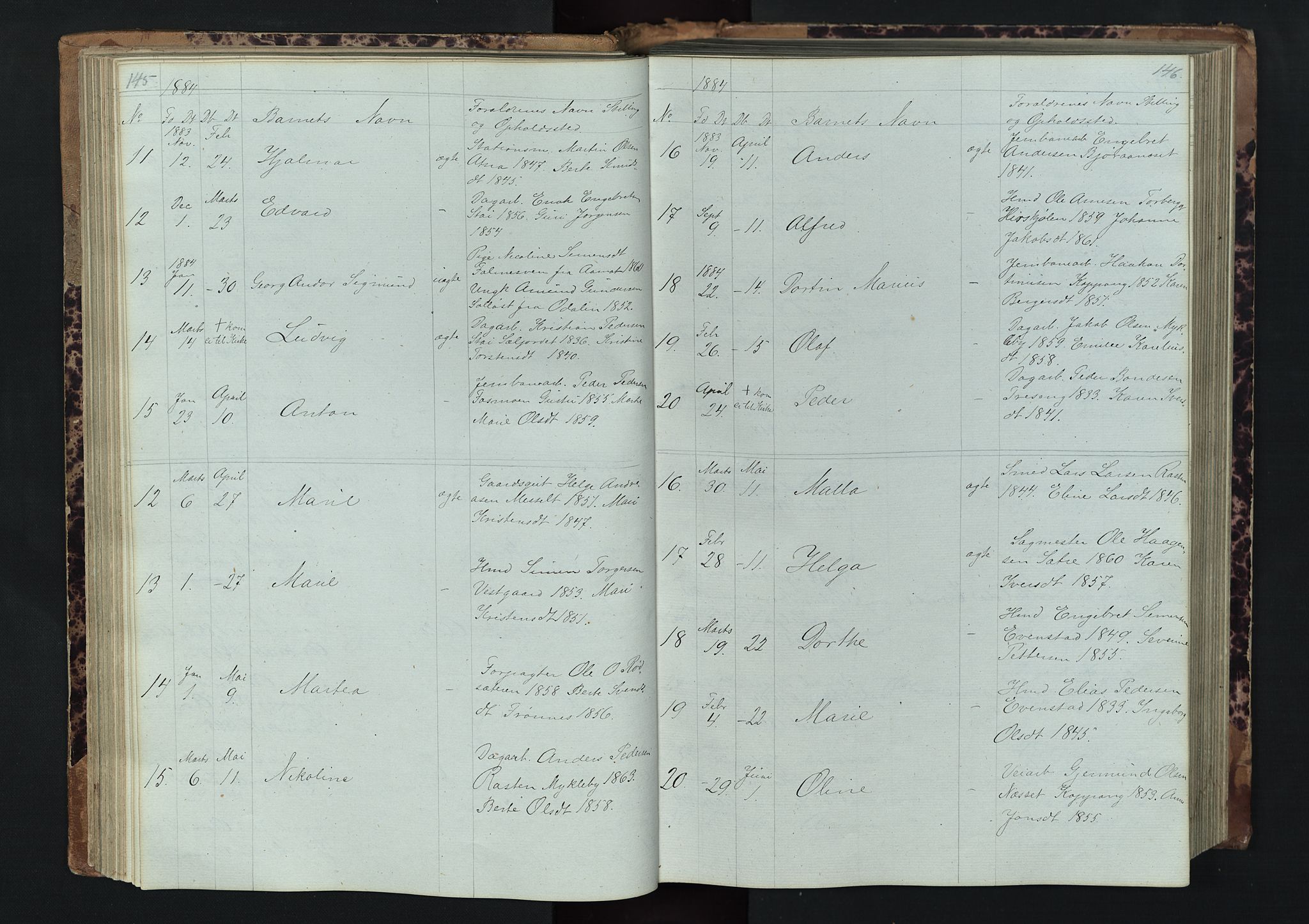 Stor-Elvdal prestekontor, SAH/PREST-052/H/Ha/Hab/L0001: Parish register (copy) no. 1 /1, 1860-1894, p. 145-146