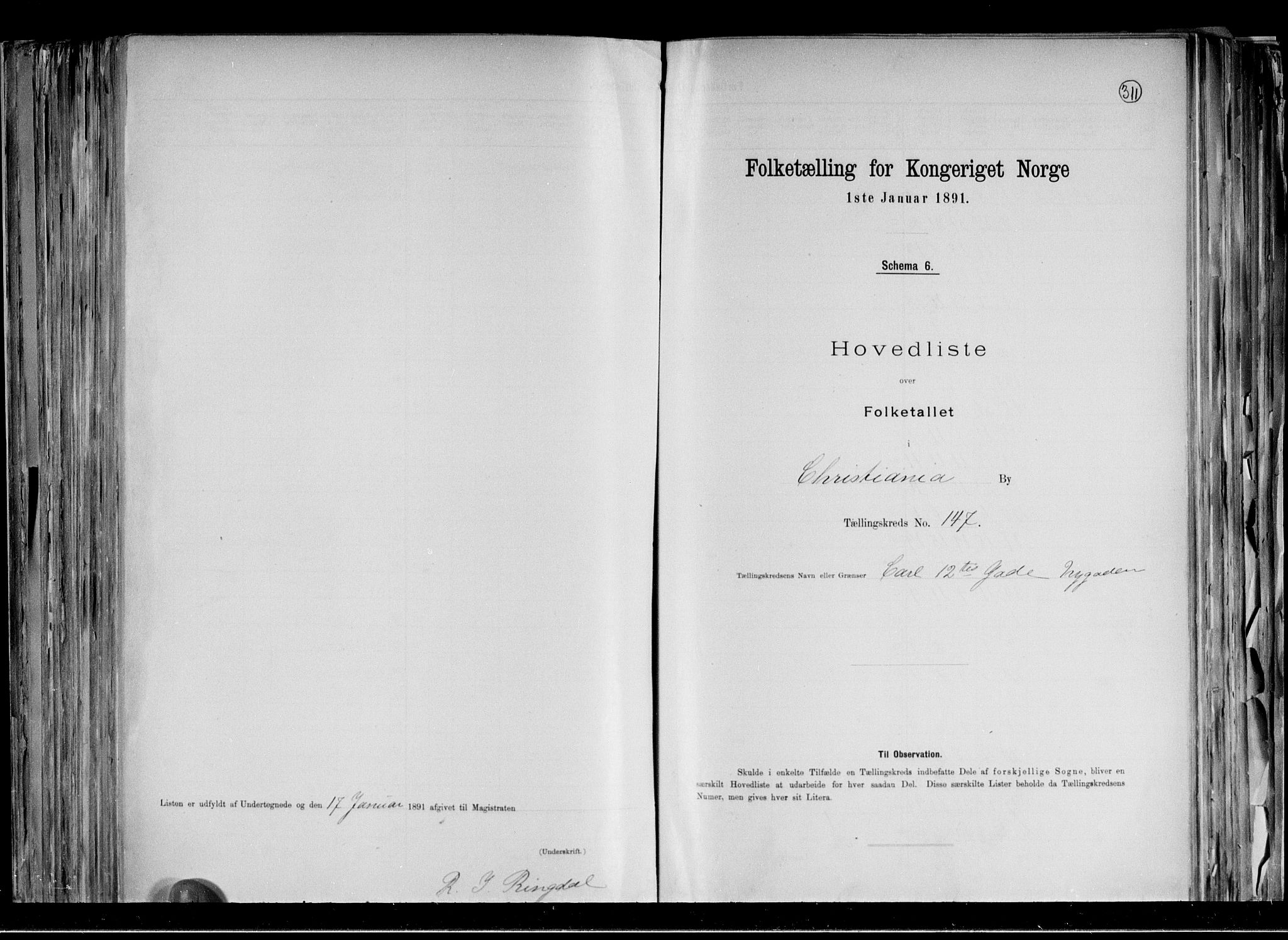 RA, 1891 census for 0301 Kristiania, 1891, p. 76175