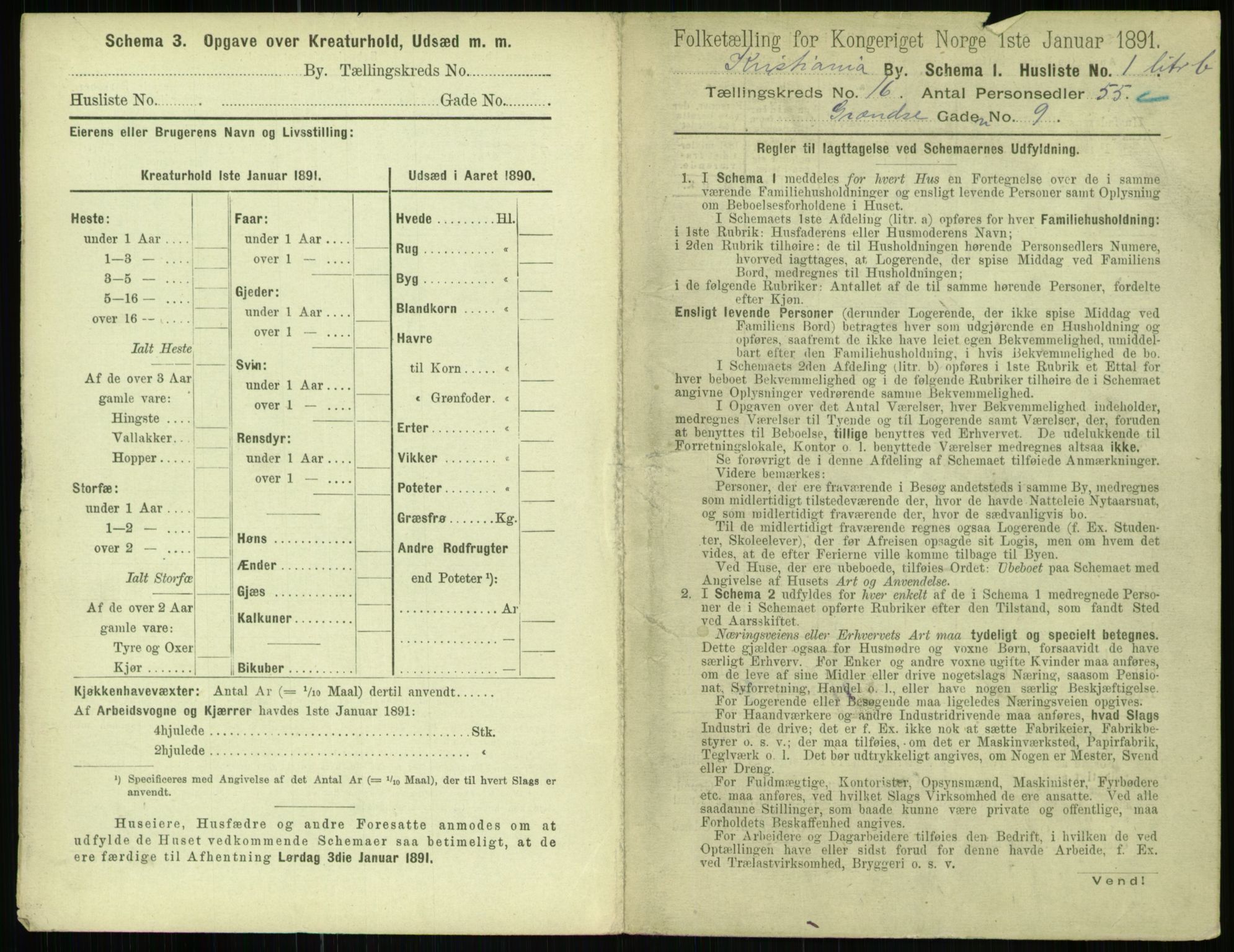 RA, 1891 census for 0301 Kristiania, 1891, p. 7003