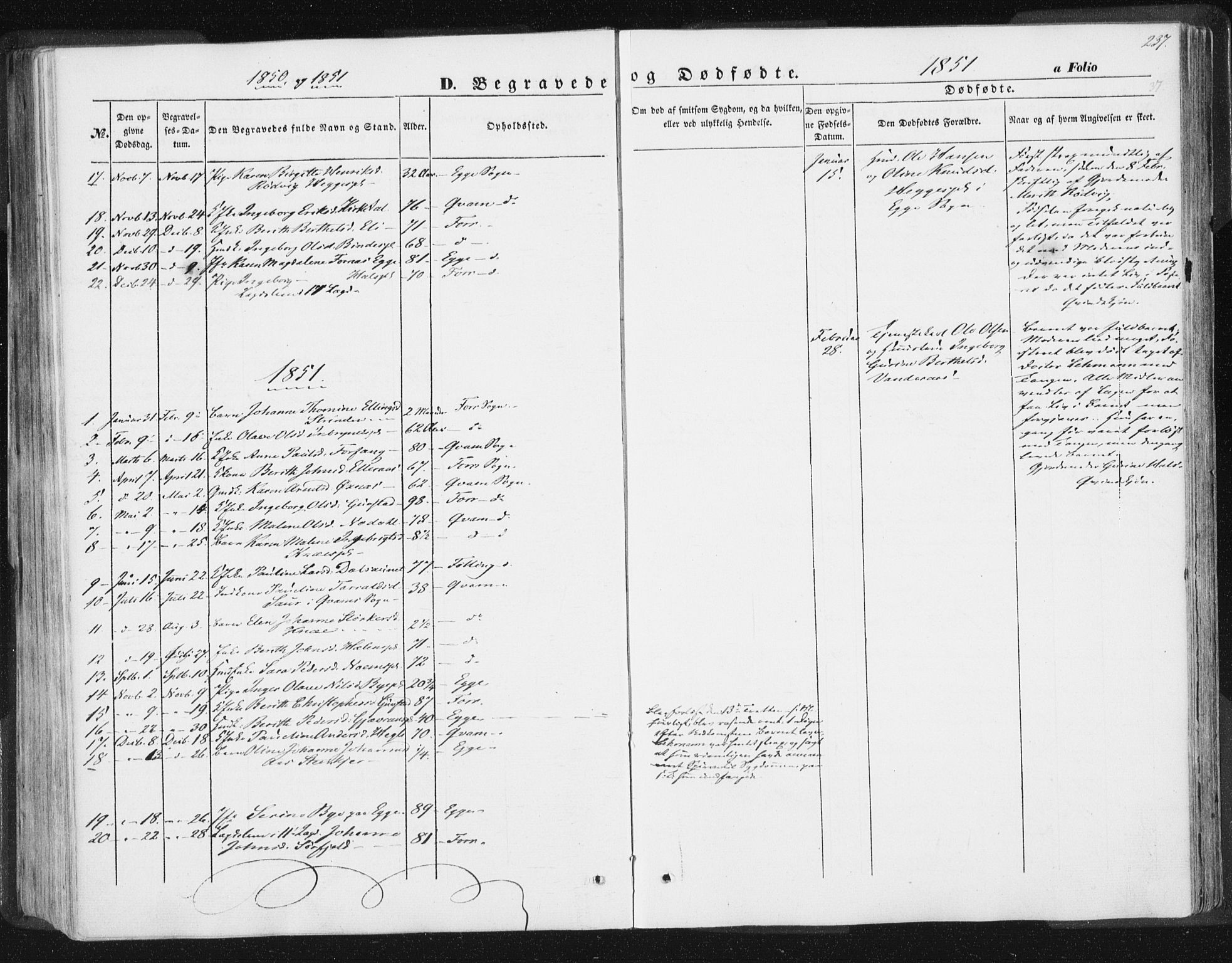 Ministerialprotokoller, klokkerbøker og fødselsregistre - Nord-Trøndelag, SAT/A-1458/746/L0446: Parish register (official) no. 746A05, 1846-1859, p. 237