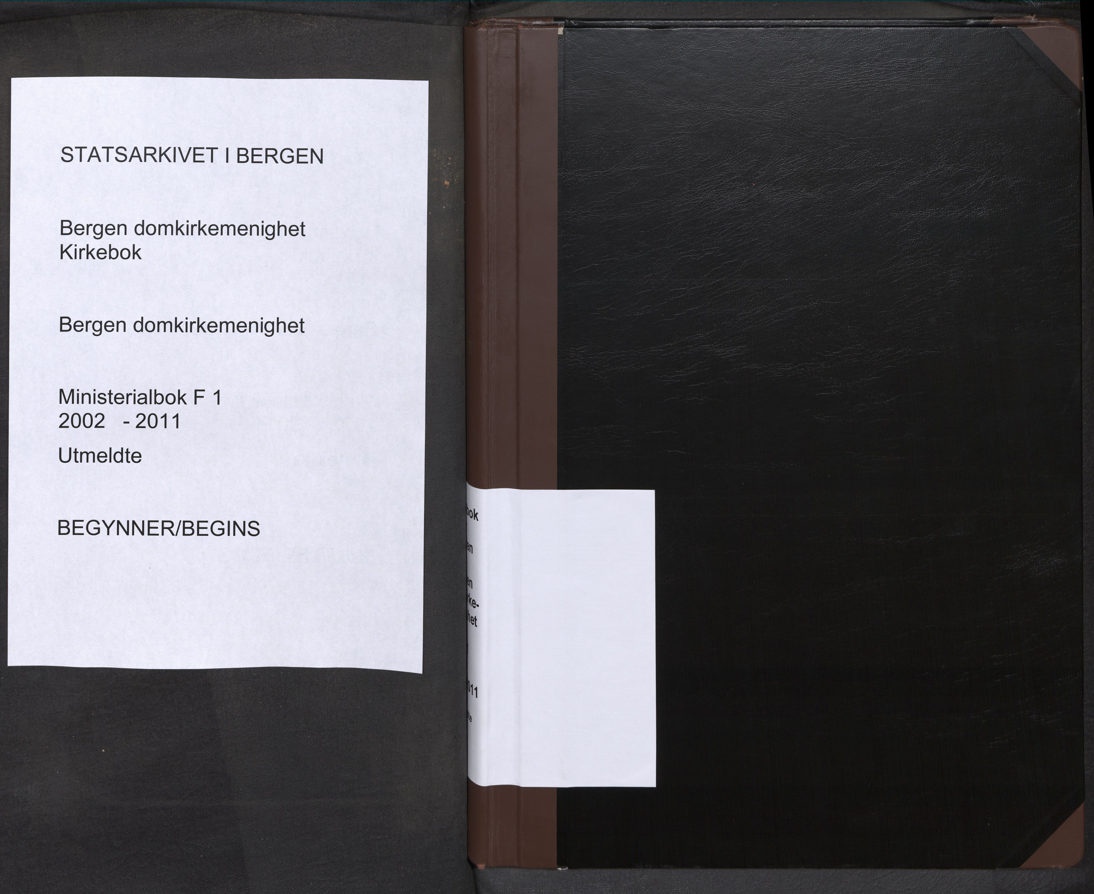 Domkirken sokneprestembete, SAB/A-74801/H/Haa: Parish register (official) no. F 1, 2002-2011