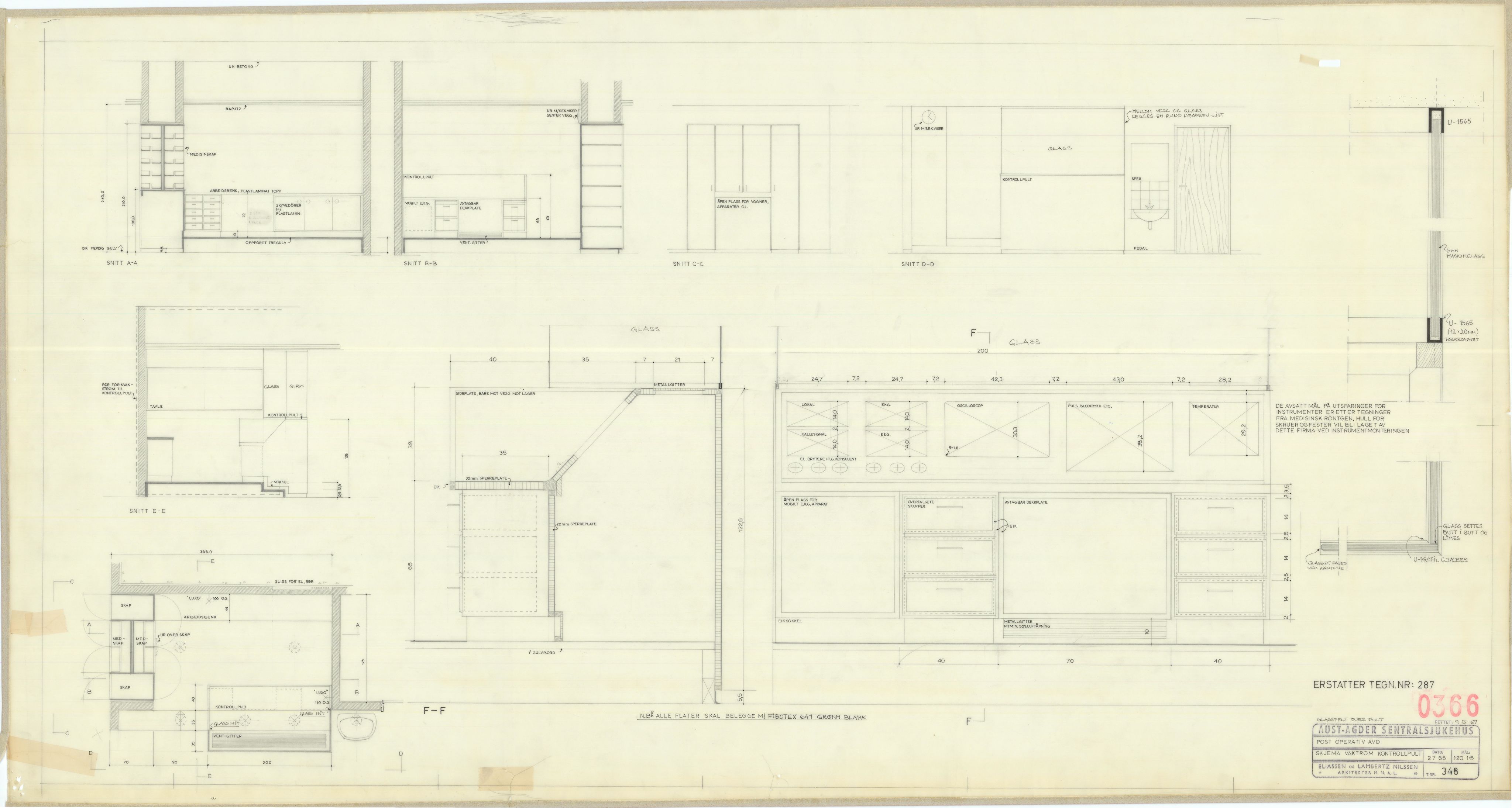 Eliassen og Lambertz-Nilssen Arkitekter, AAKS/PA-2983/T/T01/L0006: Tegningskogger 0366, 1960-1966, p. 32