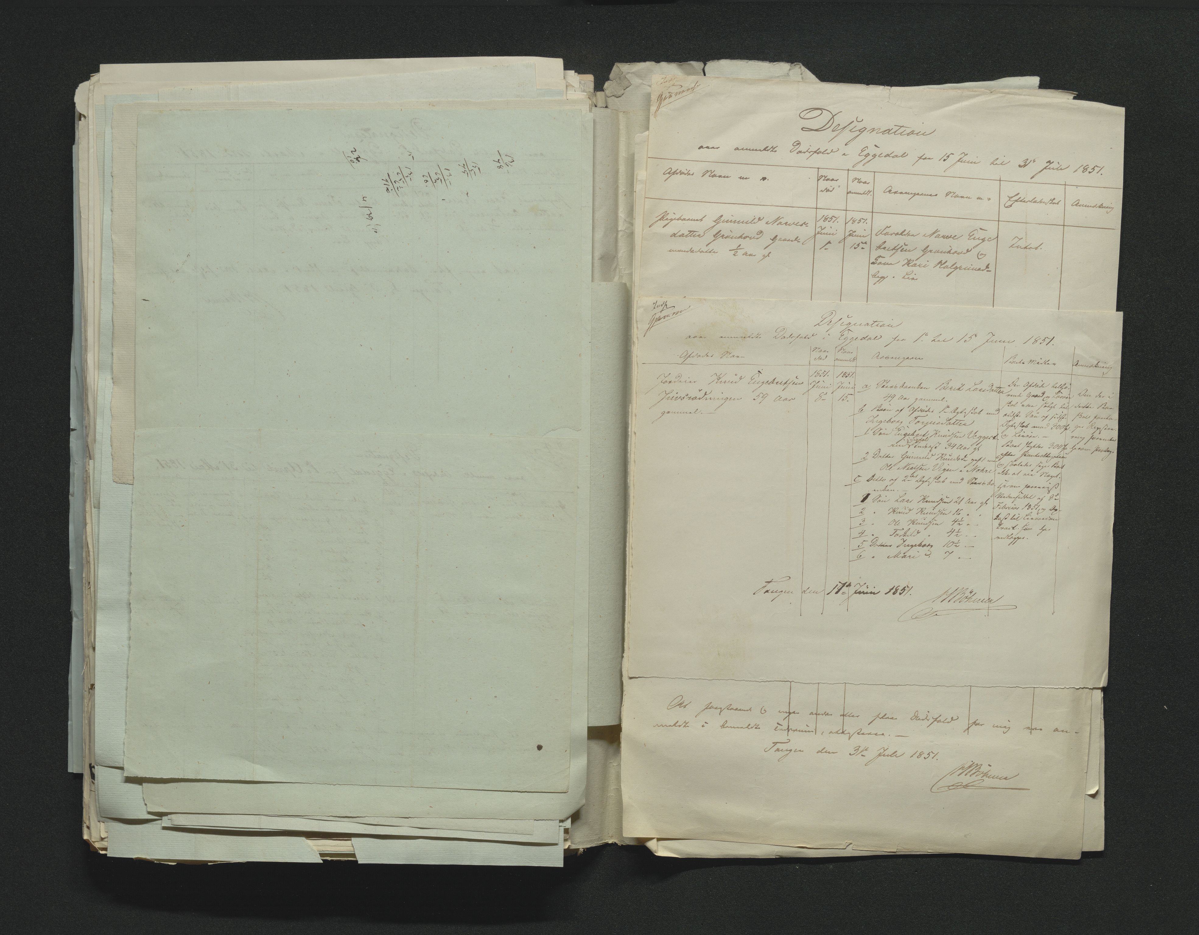 Eiker, Modum og Sigdal sorenskriveri, AV/SAKO-A-123/H/Ha/Hab/L0008: Dødsfallsmeldinger, 1850-1853