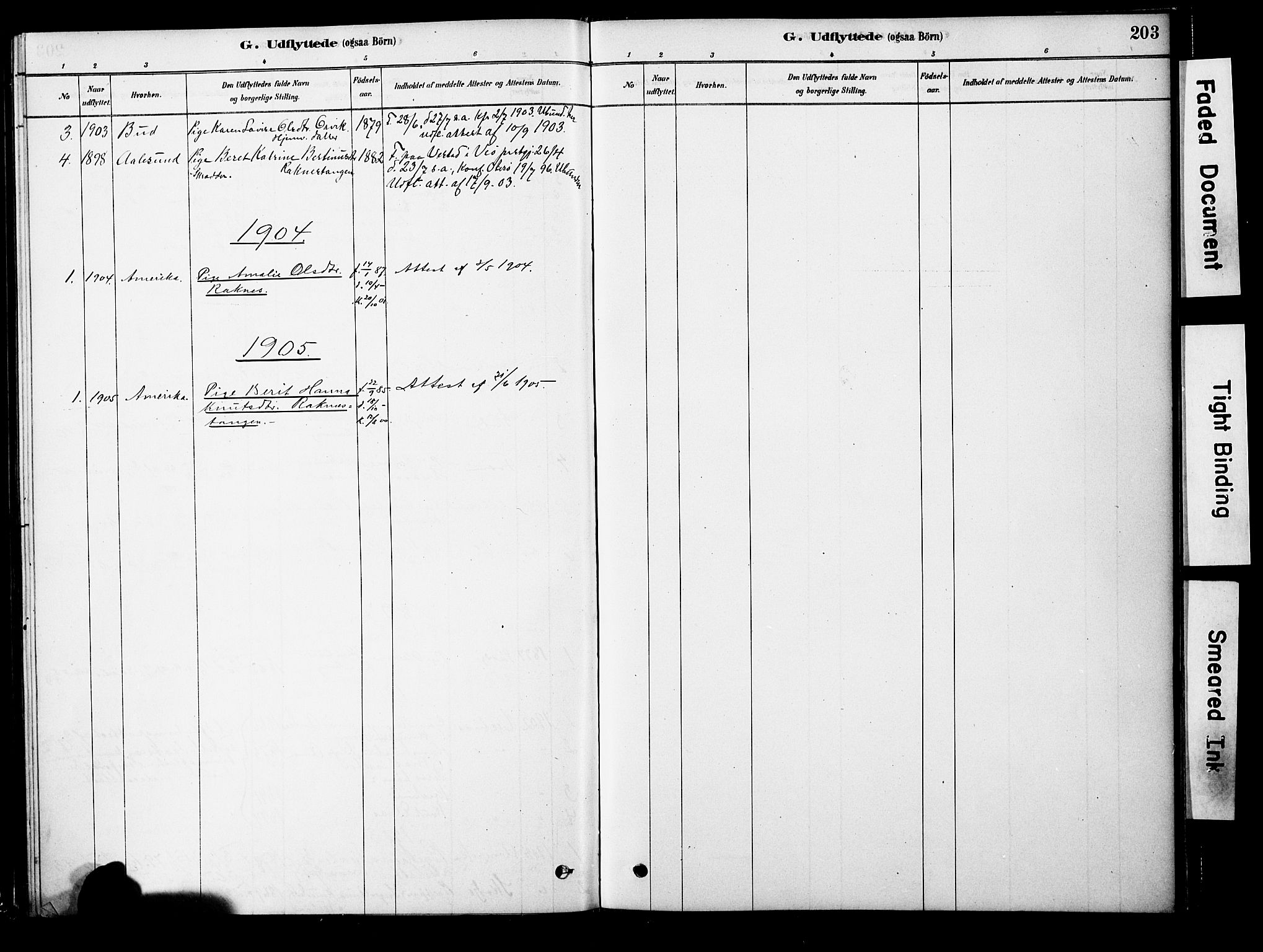 Ministerialprotokoller, klokkerbøker og fødselsregistre - Møre og Romsdal, AV/SAT-A-1454/563/L0736: Parish register (official) no. 563A01, 1878-1903, p. 203