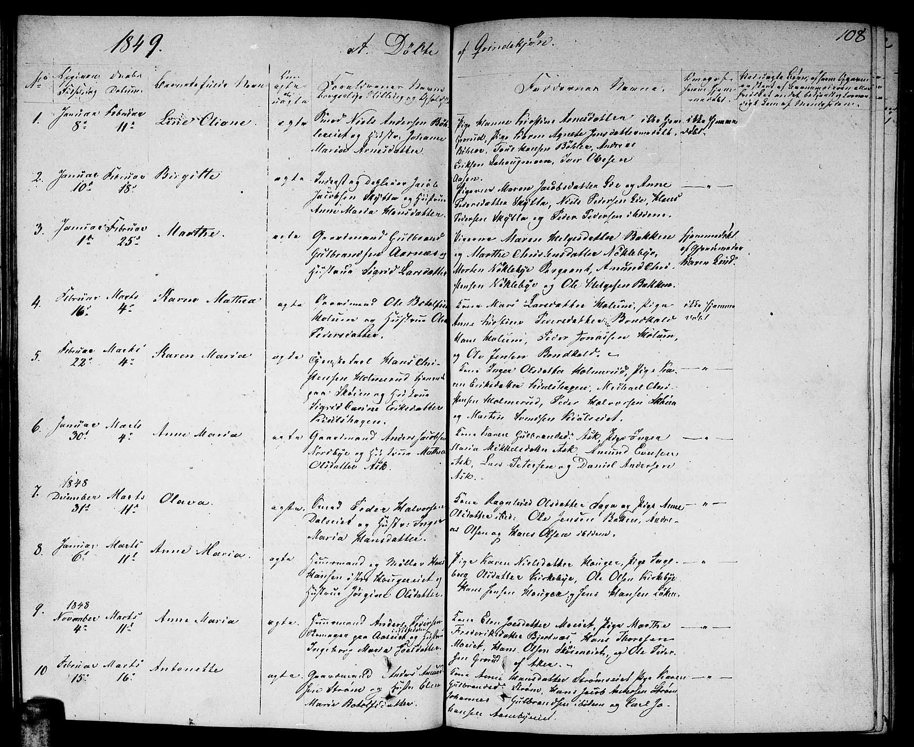 Nittedal prestekontor Kirkebøker, AV/SAO-A-10365a/F/Fa/L0004: Parish register (official) no. I 4, 1836-1849, p. 108