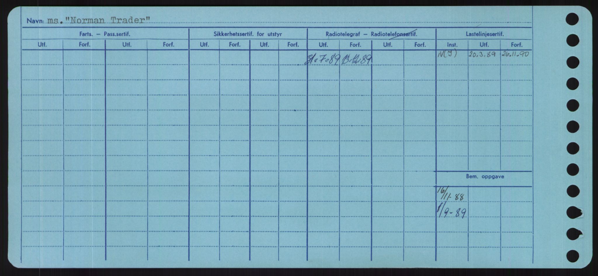 Sjøfartsdirektoratet med forløpere, Skipsmålingen, RA/S-1627/H/Hd/L0027: Fartøy, Norhop-Nør, p. 46