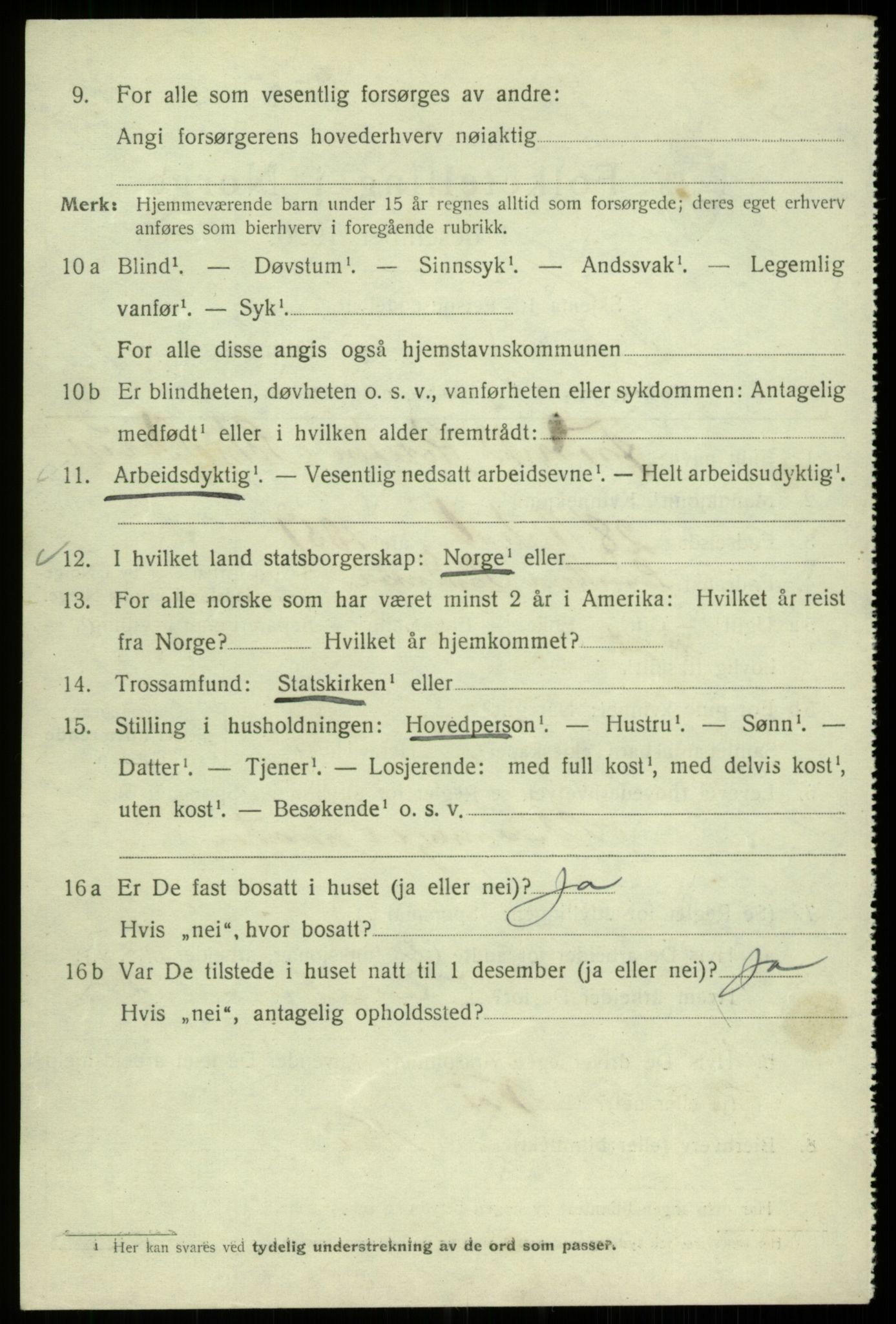 SAB, 1920 census for Bergen, 1920, p. 68375