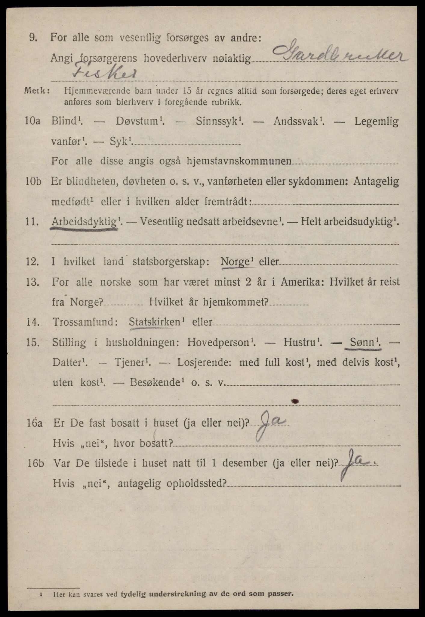 SAT, 1920 census for Hustad, 1920, p. 740