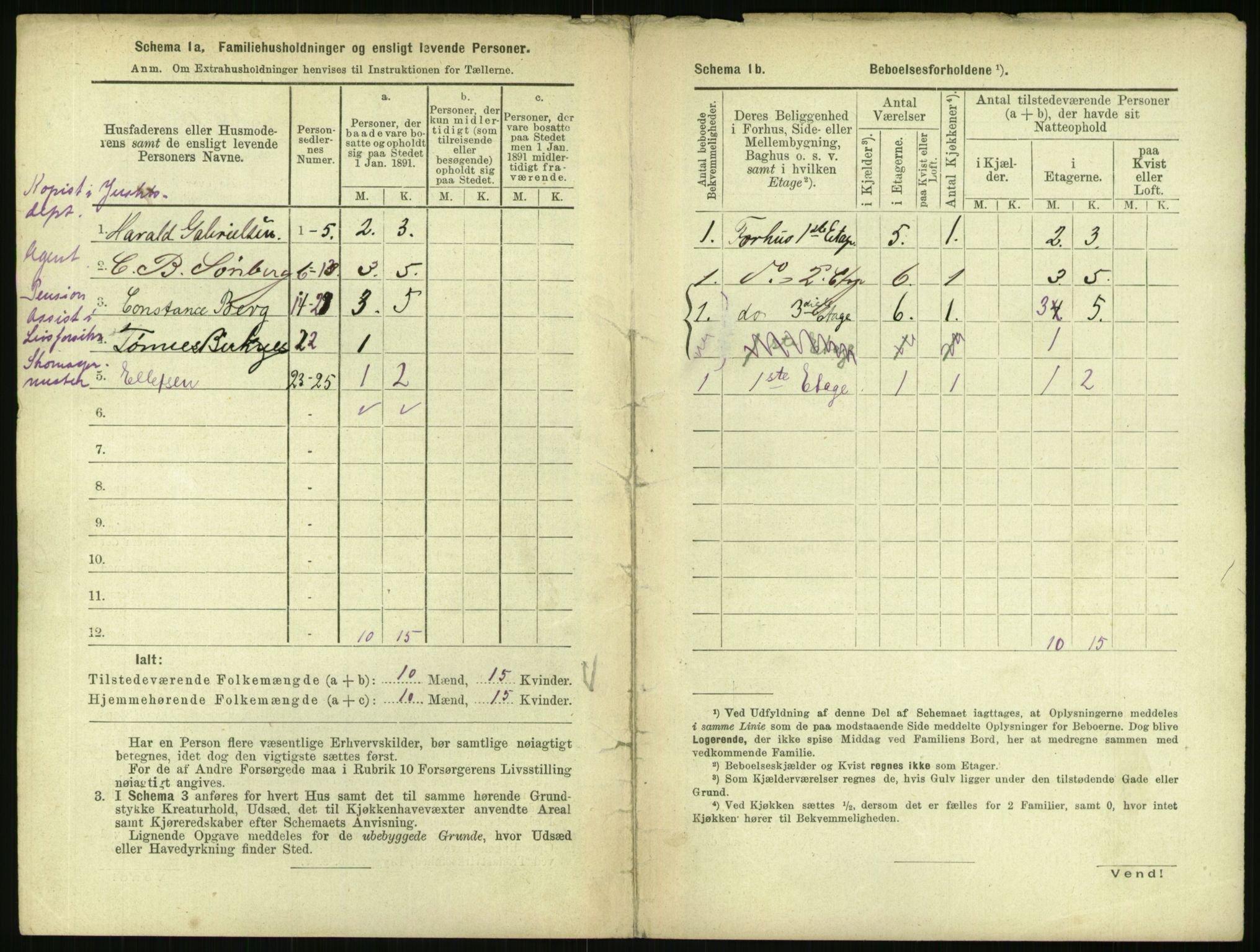 RA, 1891 census for 0301 Kristiania, 1891, p. 44342