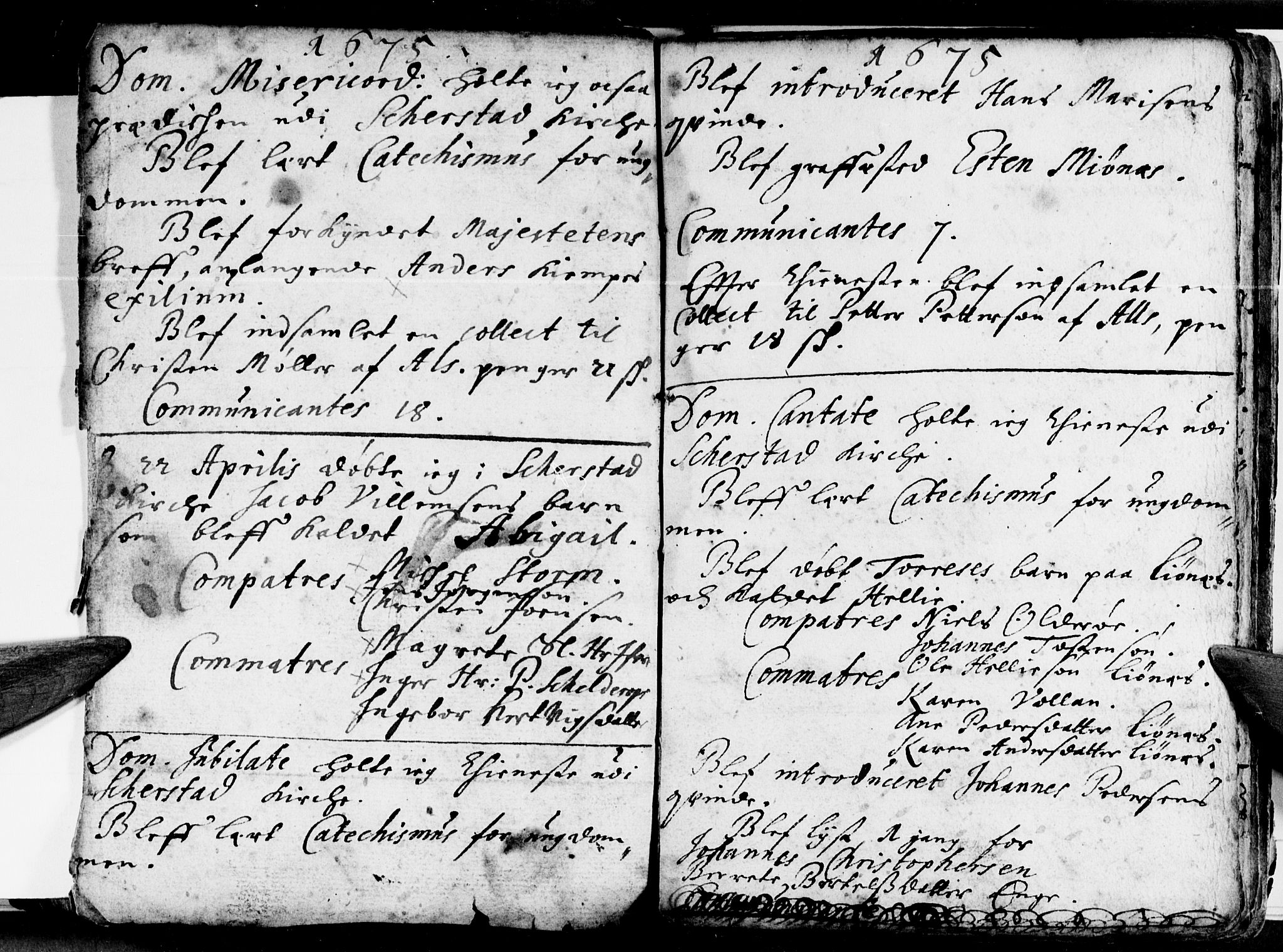 Ministerialprotokoller, klokkerbøker og fødselsregistre - Nordland, SAT/A-1459/852/L0731: Parish register (official) no. 852A01, 1672-1678