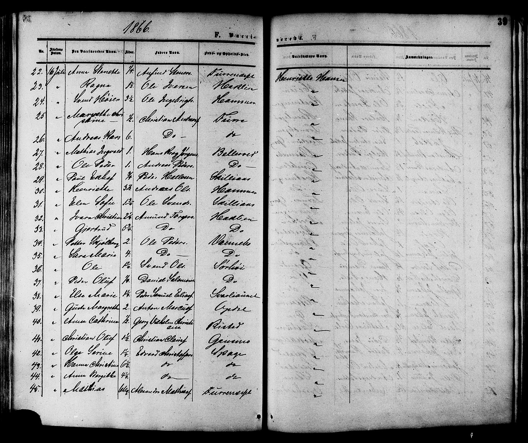 Ministerialprotokoller, klokkerbøker og fødselsregistre - Nord-Trøndelag, AV/SAT-A-1458/764/L0553: Parish register (official) no. 764A08, 1858-1880, p. 39