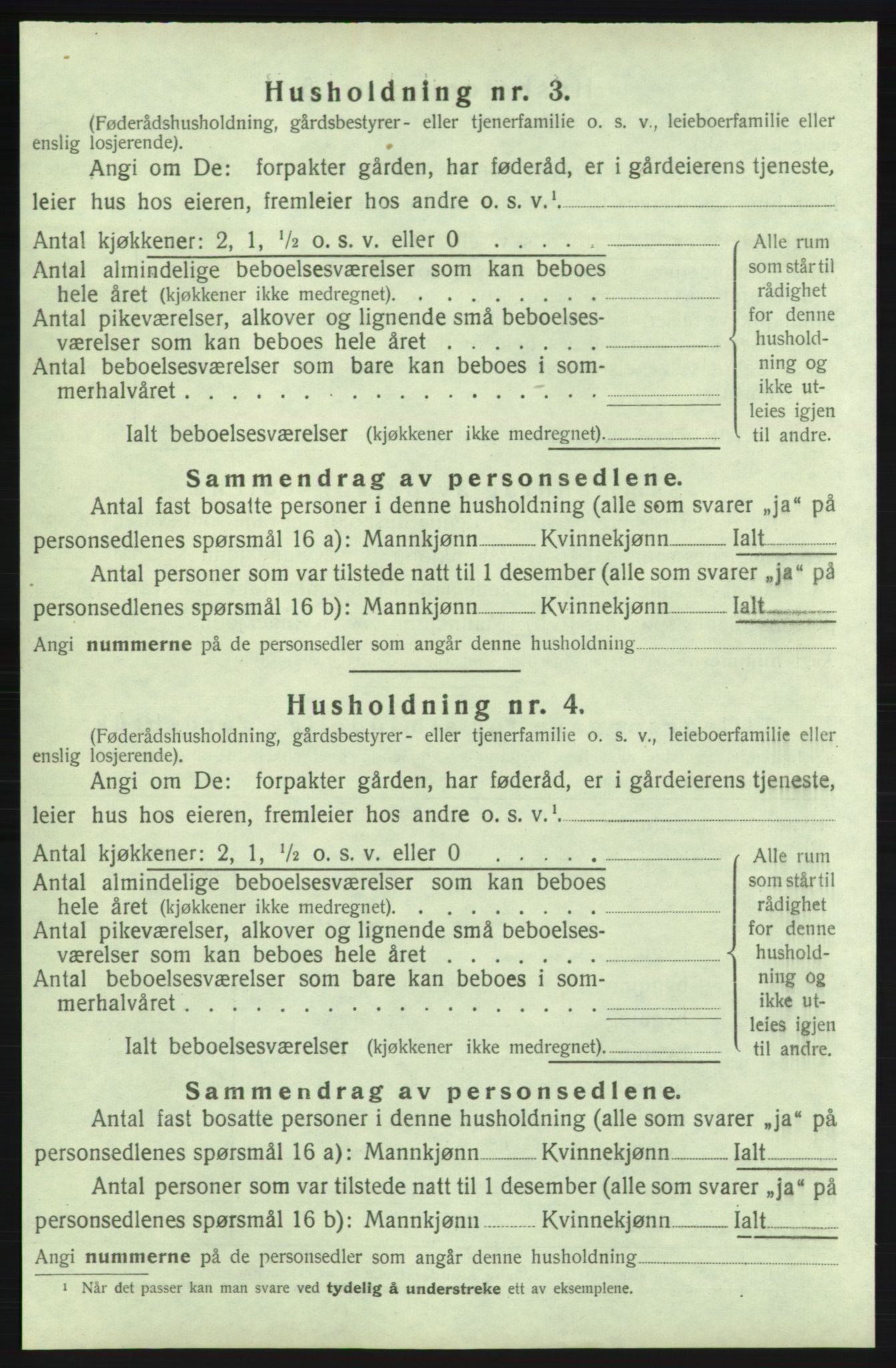 SAB, 1920 census for Kvinnherad, 1920, p. 217