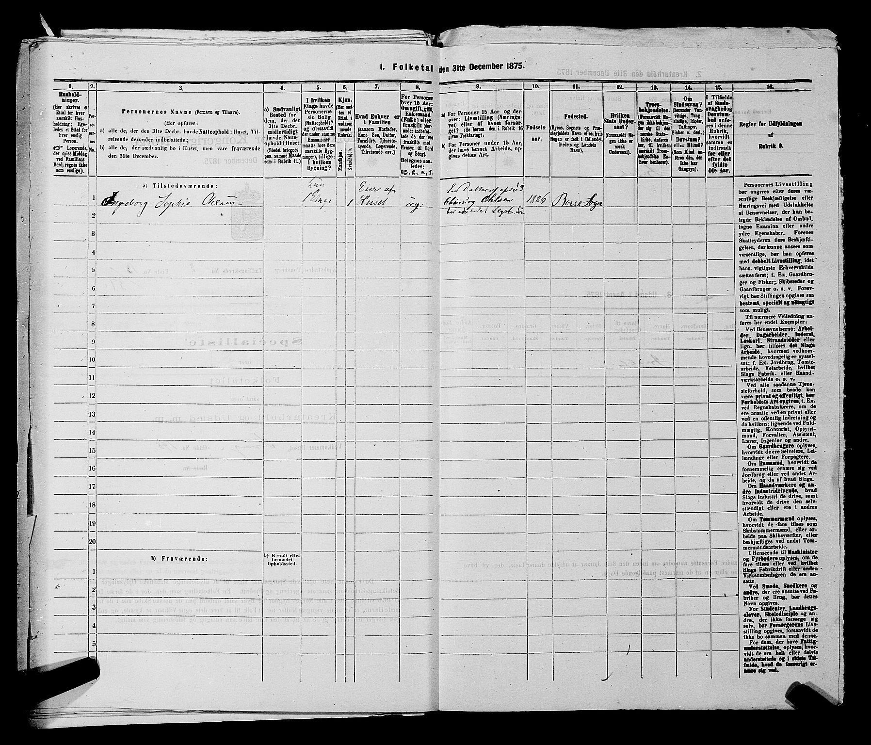 SAKO, 1875 census for 0705P Tønsberg, 1875, p. 110