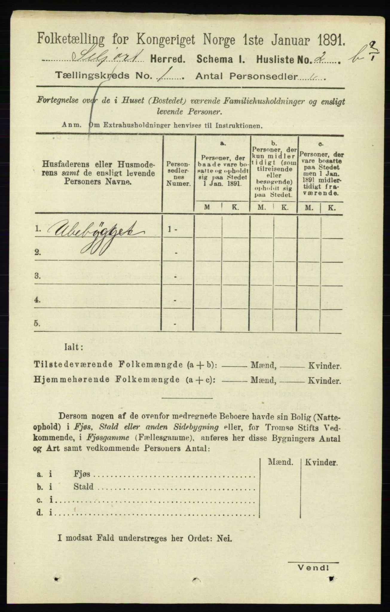 RA, 1891 census for 0828 Seljord, 1891, p. 30