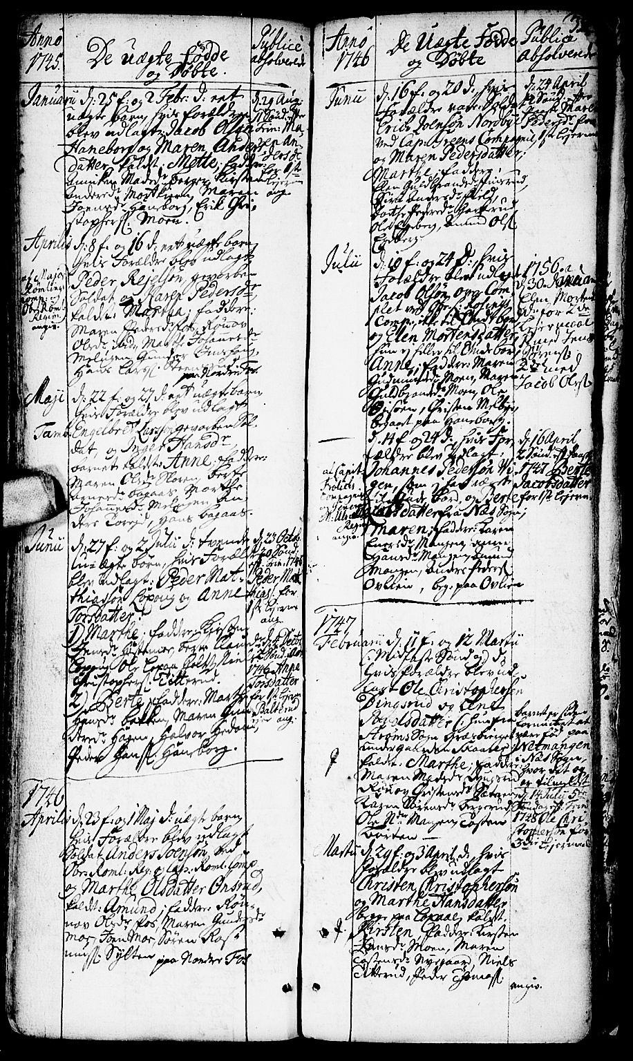 Aurskog prestekontor Kirkebøker, SAO/A-10304a/F/Fa/L0002: Parish register (official) no. I 2, 1735-1766, p. 354