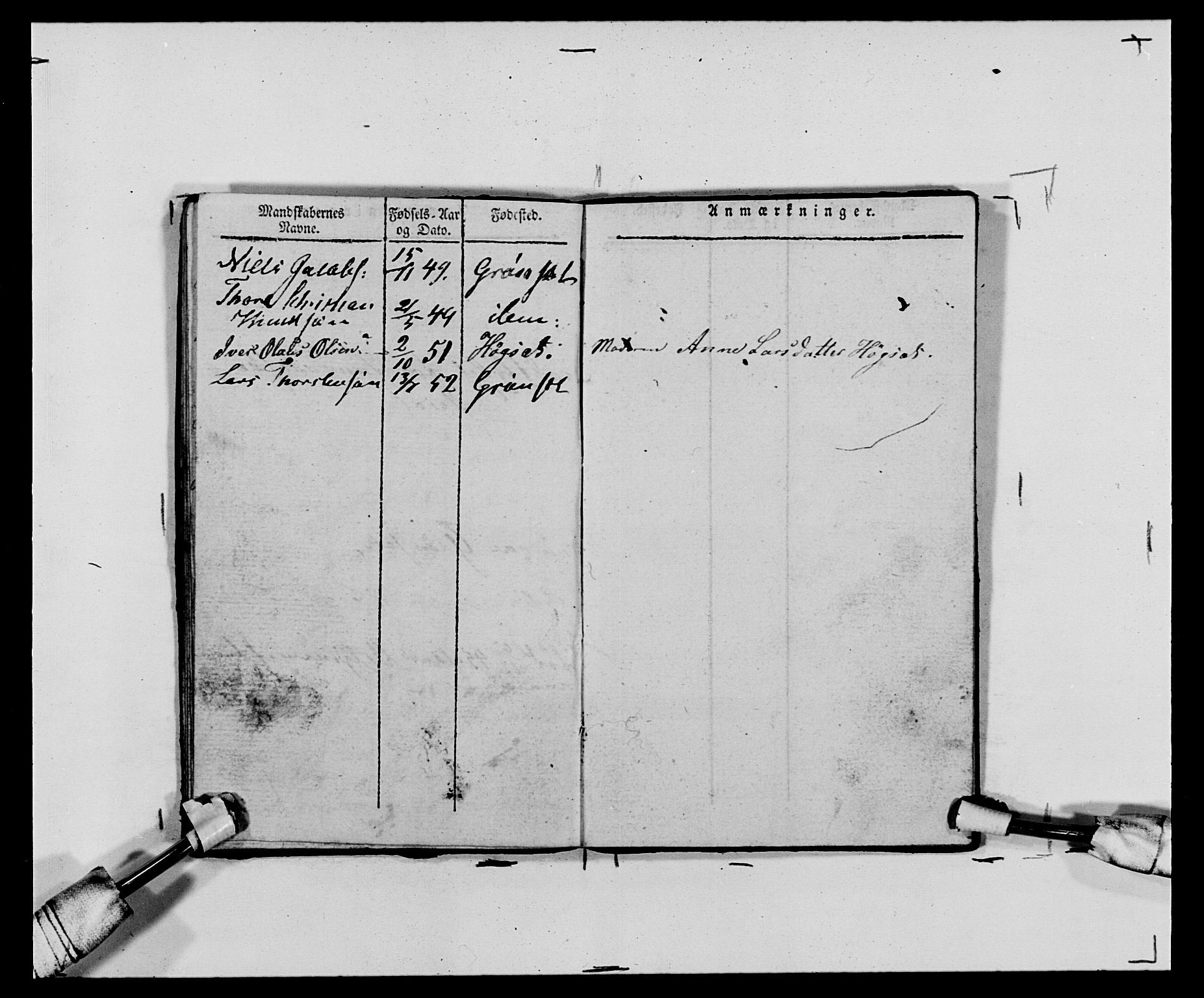 Generalitets- og kommissariatskollegiet, Det kongelige norske kommissariatskollegium, AV/RA-EA-5420/E/Eh/L0120: Tingvollske kompani, 1850-1870, p. 206