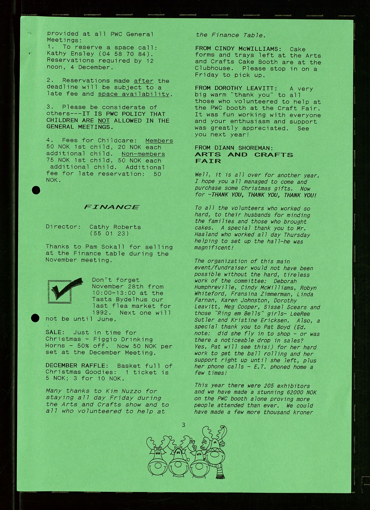 PA 1547 - Petroleum Wives Club, AV/SAST-A-101974/X/Xa/L0003: Newsletter, 1988-1994