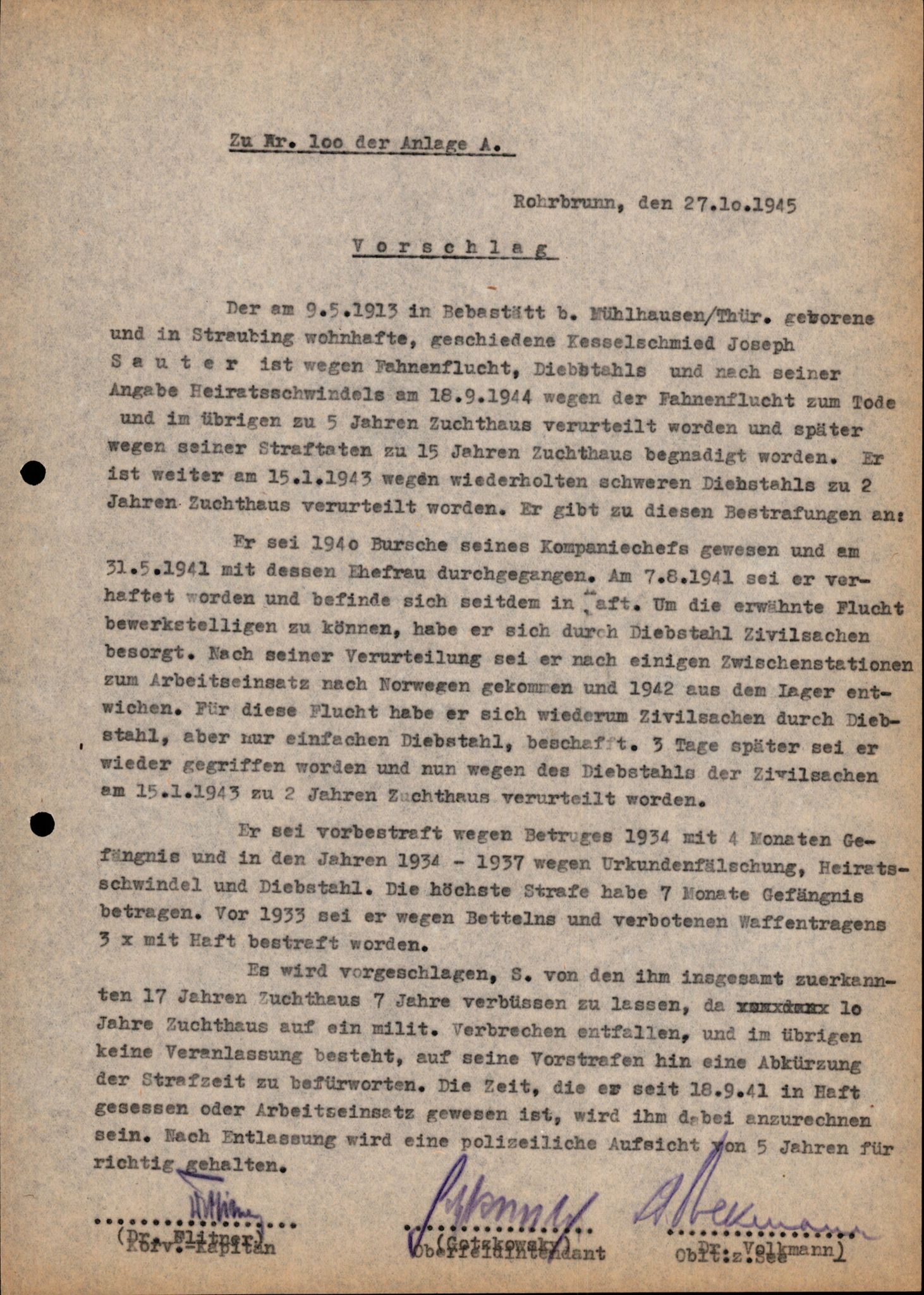 Forsvarets Overkommando. 2 kontor. Arkiv 11.4. Spredte tyske arkivsaker, AV/RA-RAFA-7031/D/Dar/Darc/L0001: Befehlshaber der Sicherheitpolizei und des Sicherheitsdienst Norwegen (BdSN) und Oberkommando der Wehrmacht Norwegen (OKW/N), 1942-1946, p. 1119