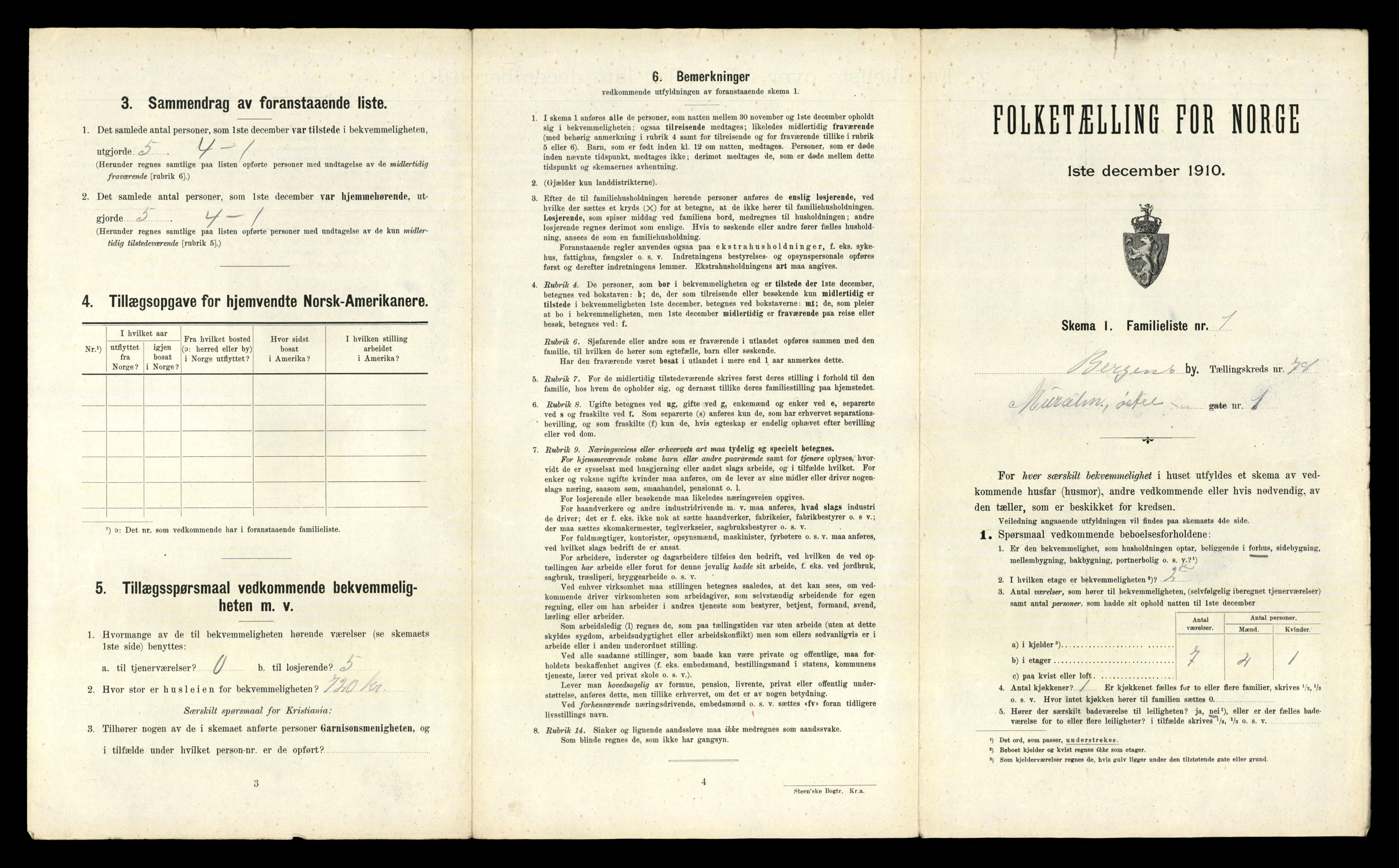 RA, 1910 census for Bergen, 1910, p. 26933