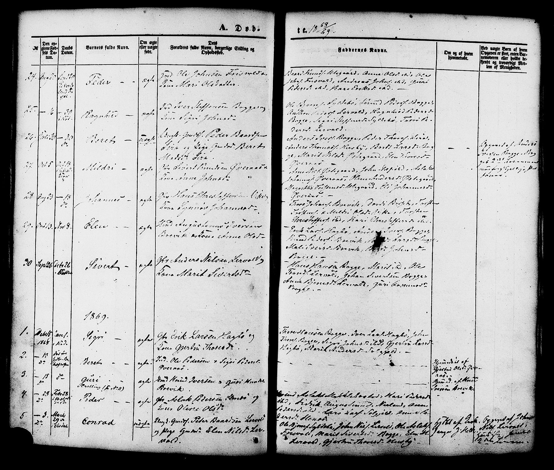 Ministerialprotokoller, klokkerbøker og fødselsregistre - Møre og Romsdal, SAT/A-1454/552/L0637: Parish register (official) no. 552A01, 1845-1879, p. 58