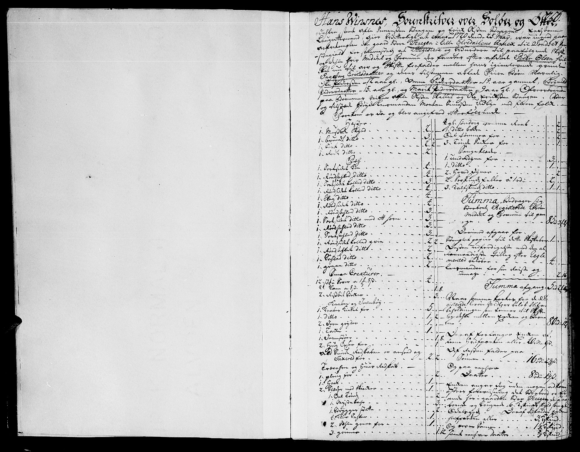 Solør og Østerdalen sorenskriveri, SAH/TING-024/J/Ja/L0003A: Skifteprotokoll, 1716-1725, p. 256a