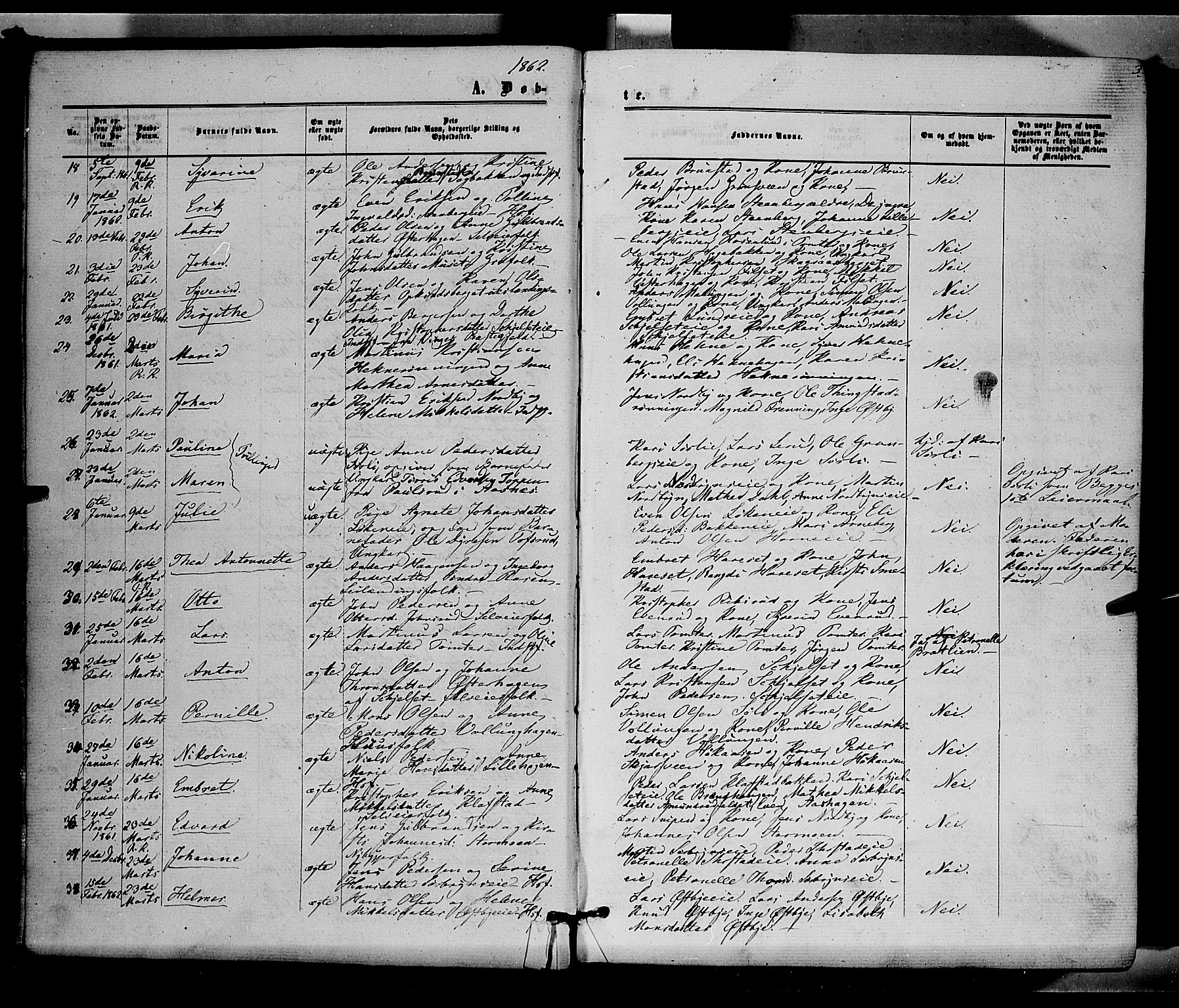 Romedal prestekontor, AV/SAH-PREST-004/K/L0005: Parish register (official) no. 5, 1862-1874, p. 3