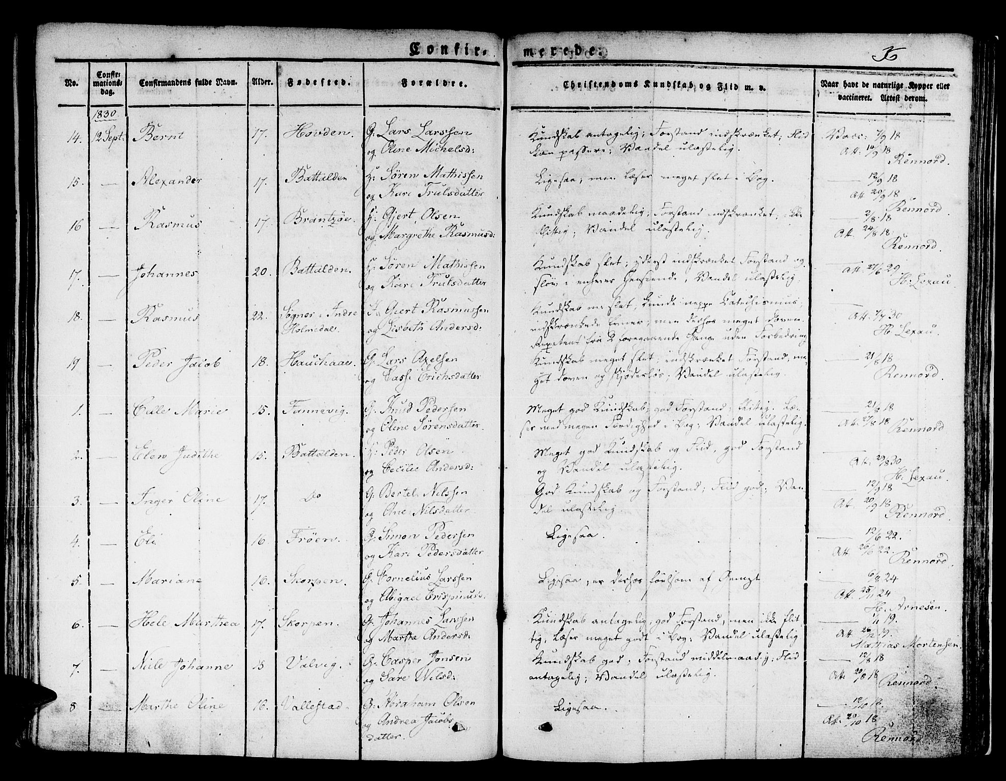 Kinn sokneprestembete, AV/SAB-A-80801/H/Haa/Haaa/L0004/0001: Parish register (official) no. A 4I, 1822-1840, p. 36