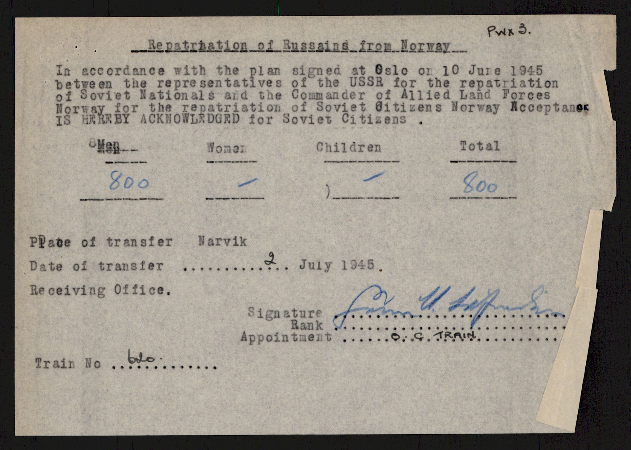 Flyktnings- og fangedirektoratet, Repatrieringskontoret, RA/S-1681/D/Db/L0016: Displaced Persons (DPs) og sivile tyskere, 1945-1948, p. 781