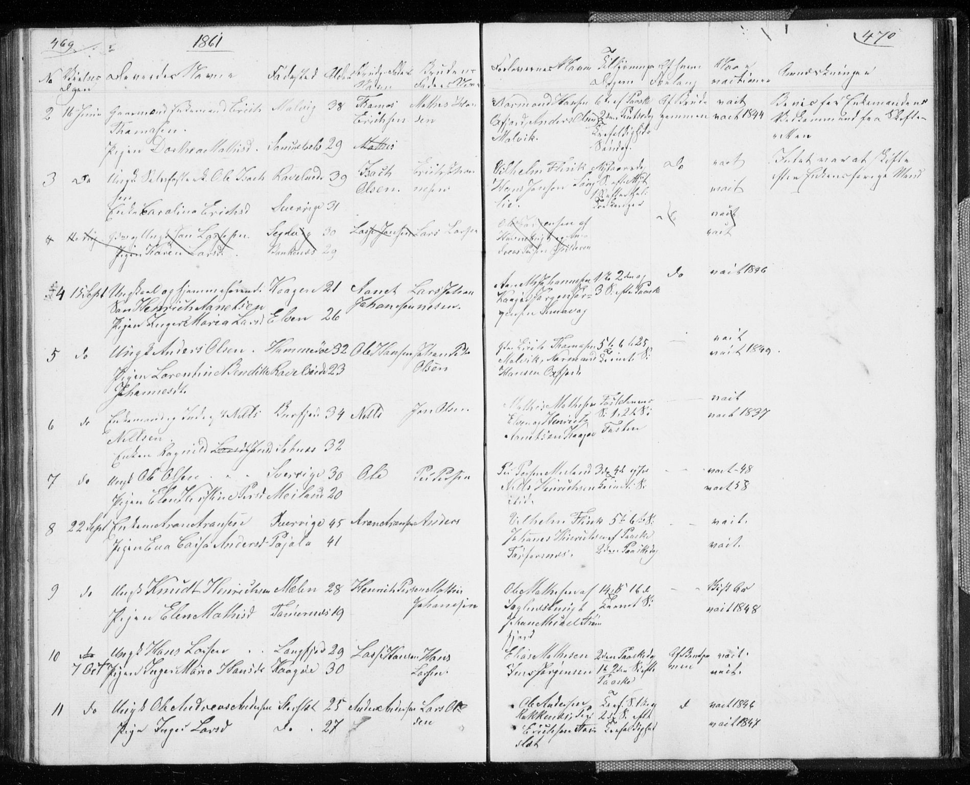 Skjervøy sokneprestkontor, SATØ/S-1300/H/Ha/Hab/L0003klokker: Parish register (copy) no. 3, 1849-1861, p. 469-470