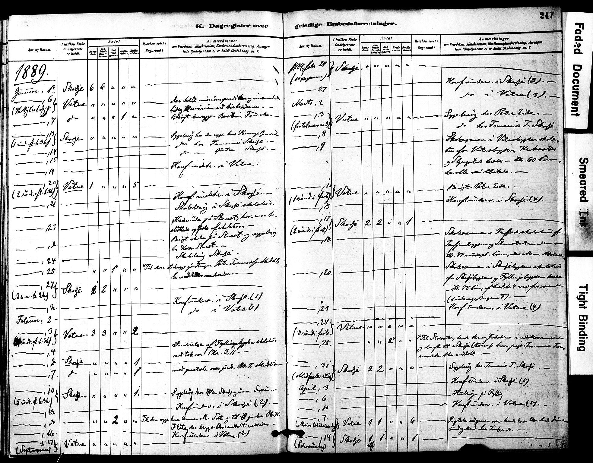 Ministerialprotokoller, klokkerbøker og fødselsregistre - Møre og Romsdal, AV/SAT-A-1454/525/L0374: Parish register (official) no. 525A04, 1880-1899, p. 247