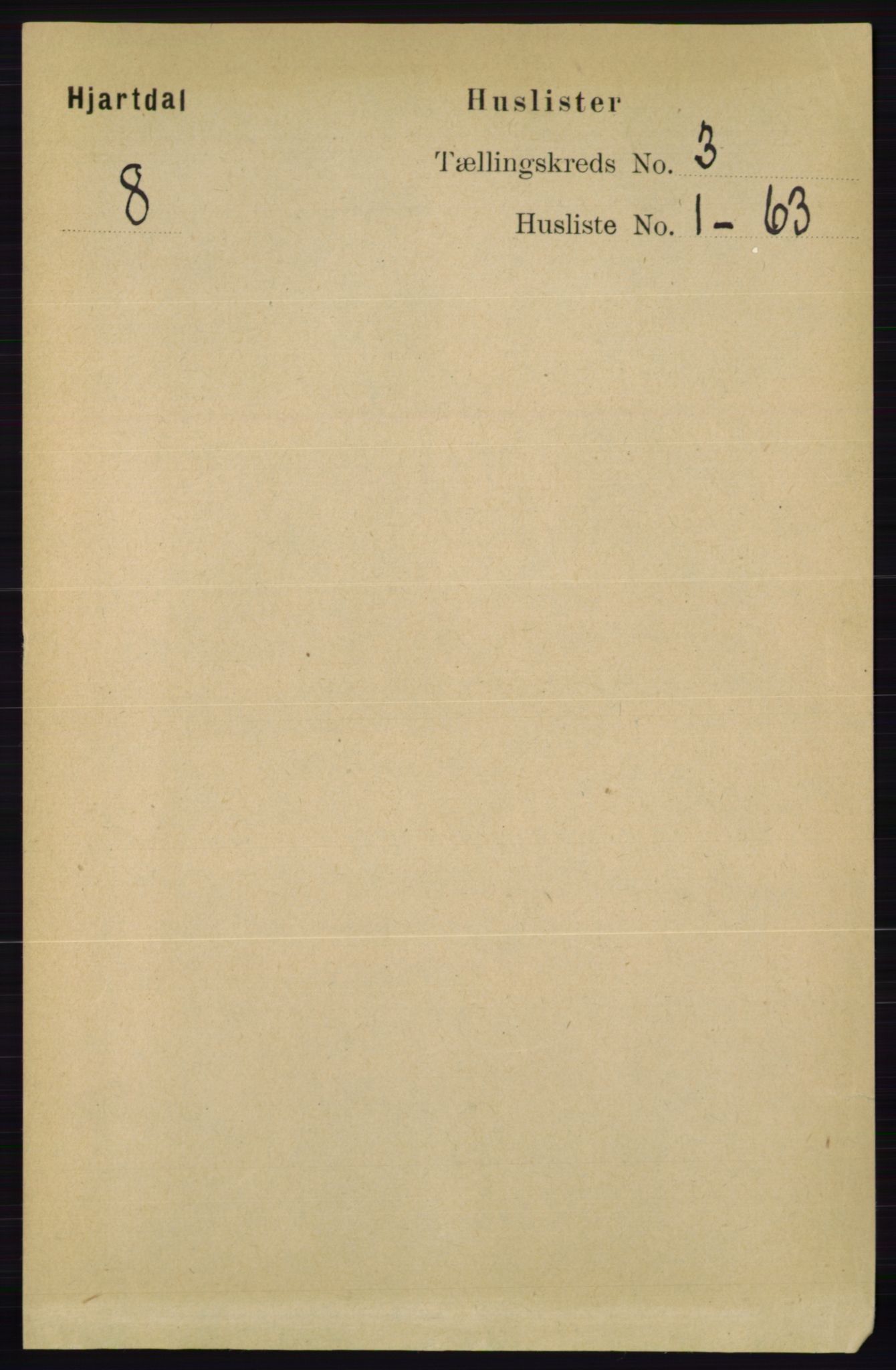 RA, 1891 census for 0827 Hjartdal, 1891, p. 985