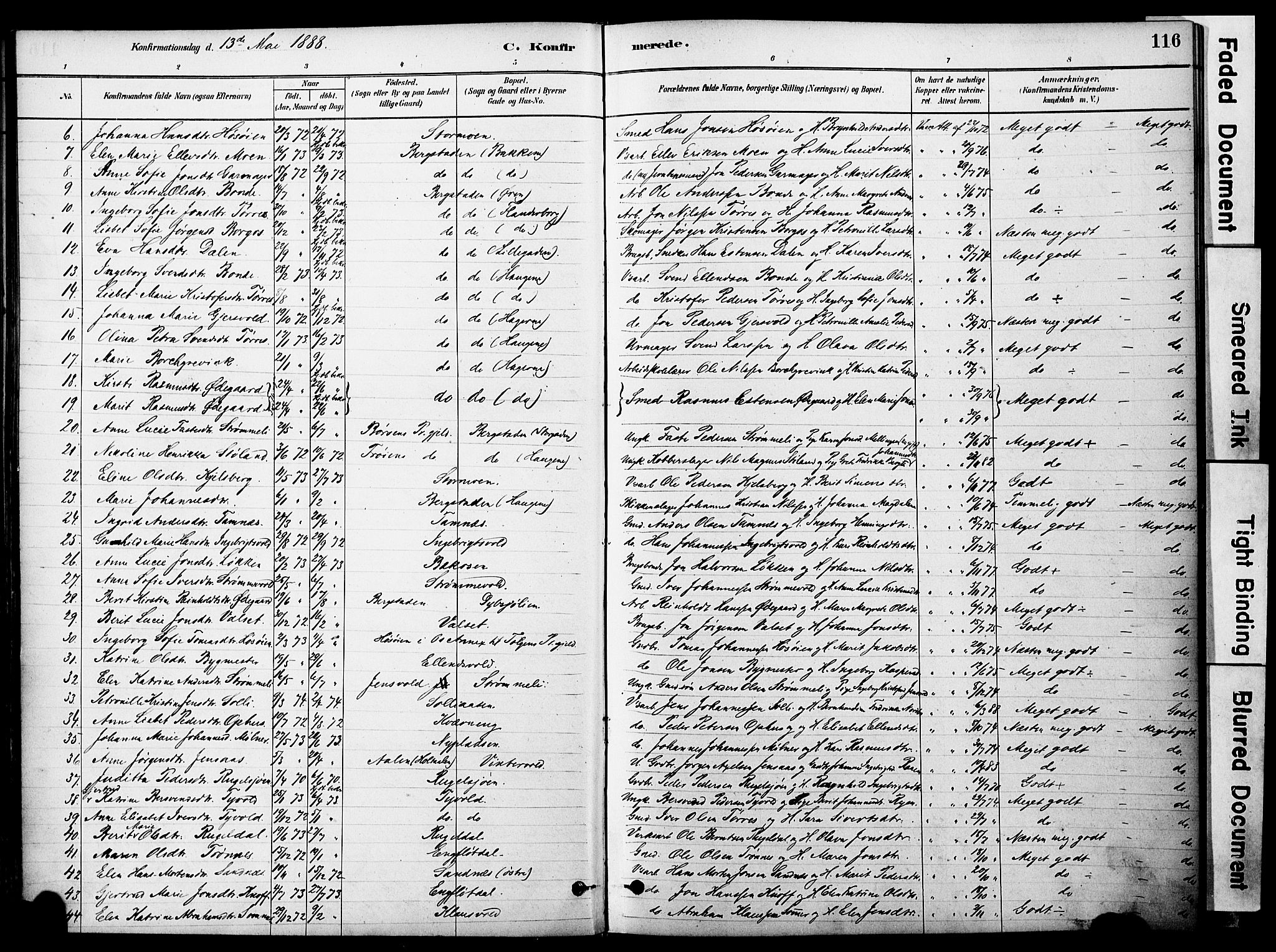 Ministerialprotokoller, klokkerbøker og fødselsregistre - Sør-Trøndelag, SAT/A-1456/681/L0933: Parish register (official) no. 681A11, 1879-1890, p. 116