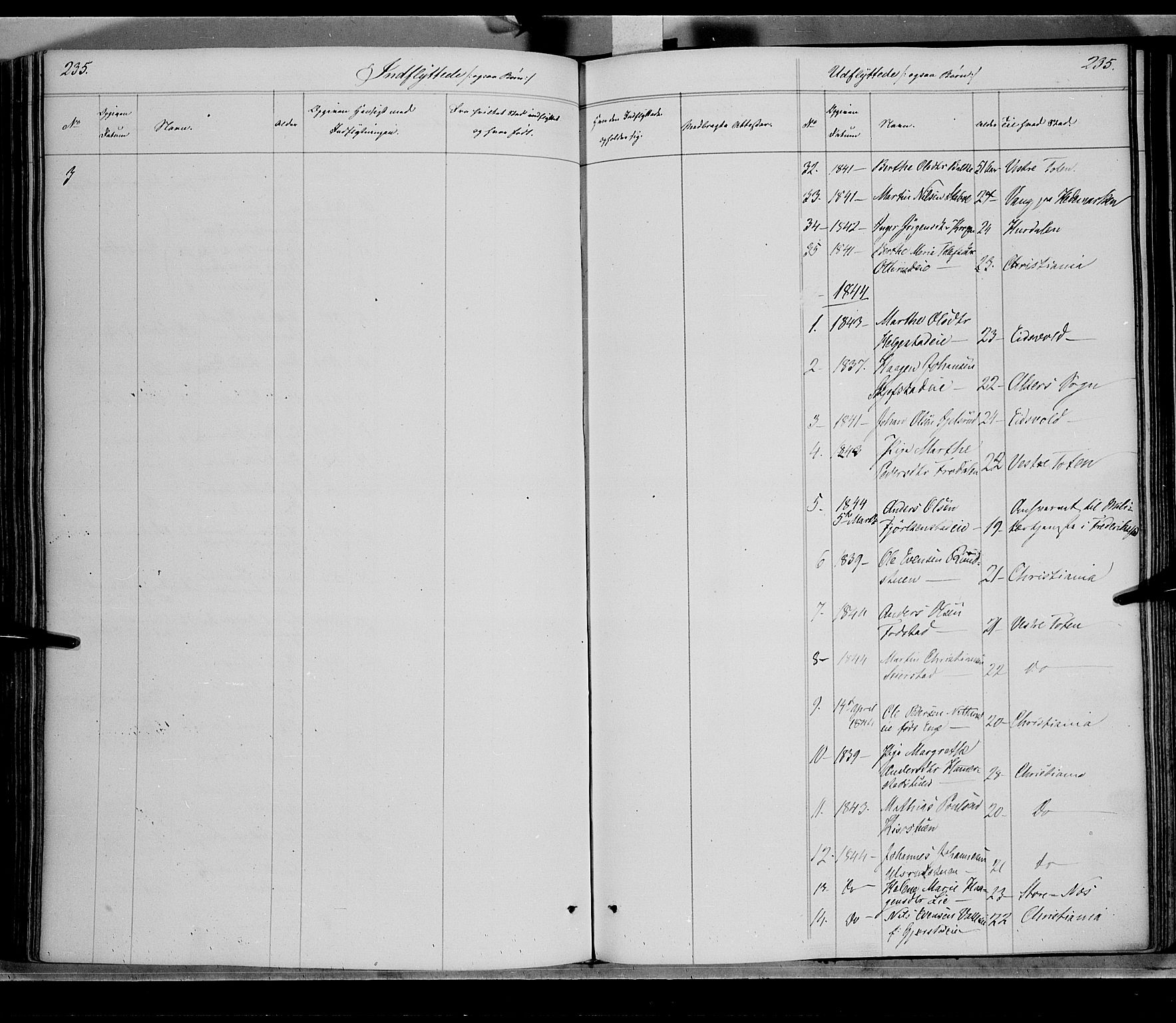 Østre Toten prestekontor, AV/SAH-PREST-104/H/Ha/Haa/L0002: Parish register (official) no. 2, 1840-1847, p. 235