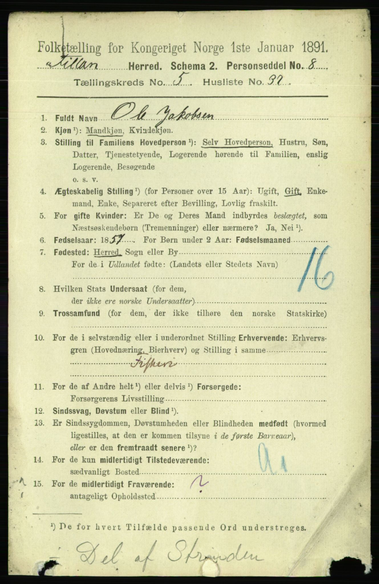 RA, 1891 census for 1616 Fillan, 1891, p. 1217