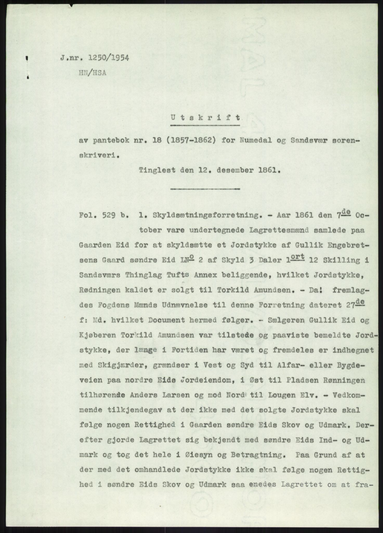 Statsarkivet i Kongsberg, SAKO/A-0001, 1954-1955, p. 278