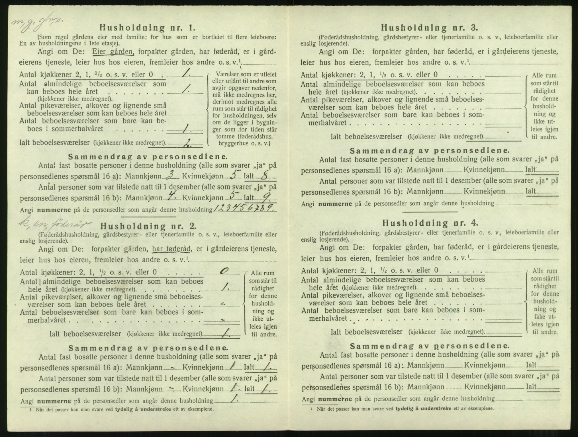 SAT, 1920 census for Aukra, 1920, p. 724