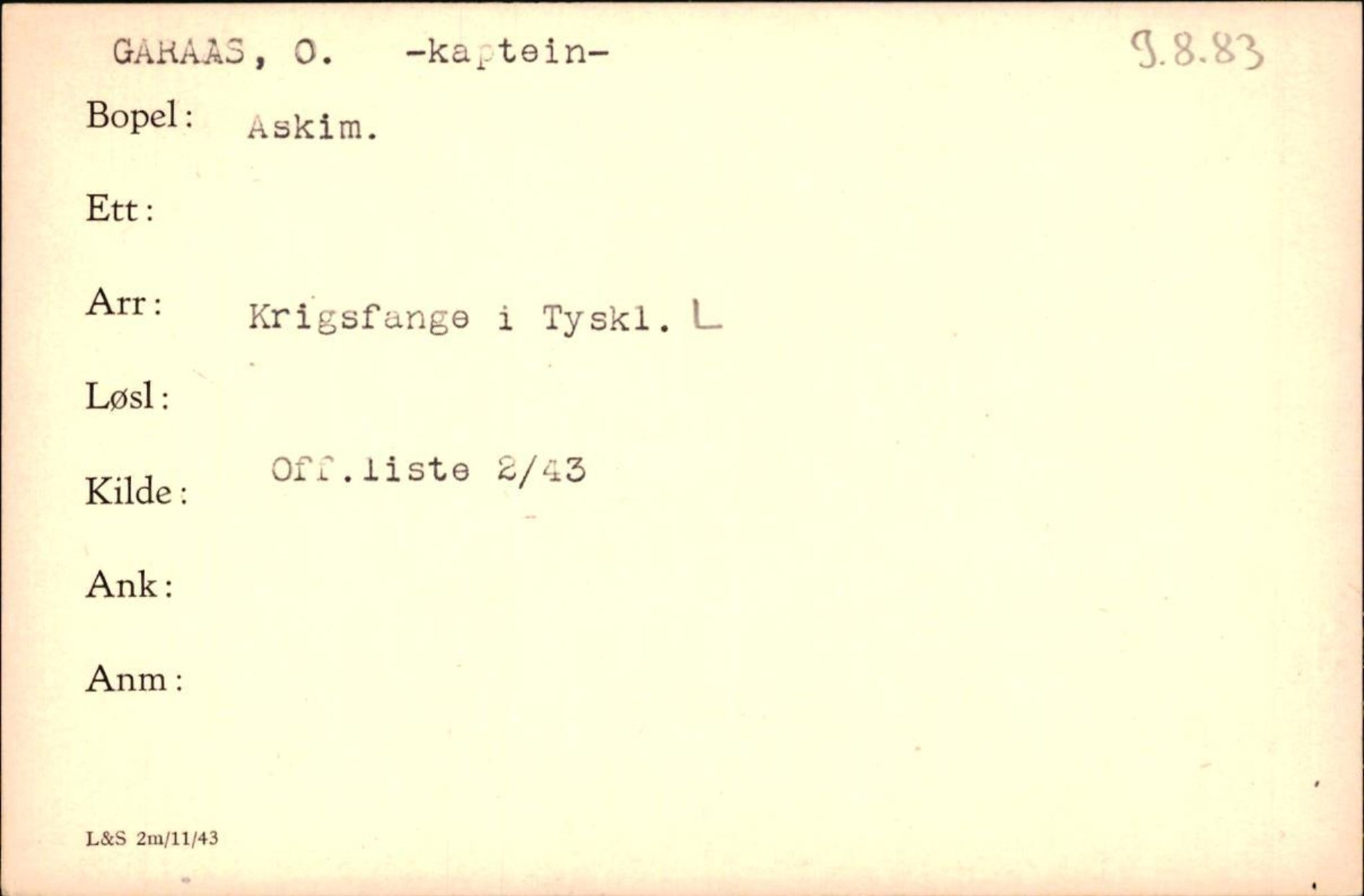 Forsvaret, Forsvarets krigshistoriske avdeling, AV/RA-RAFA-2017/Y/Yf/L0200: II-C-11-2102  -  Norske krigsfanger i Tyskland, 1940-1945, p. 295