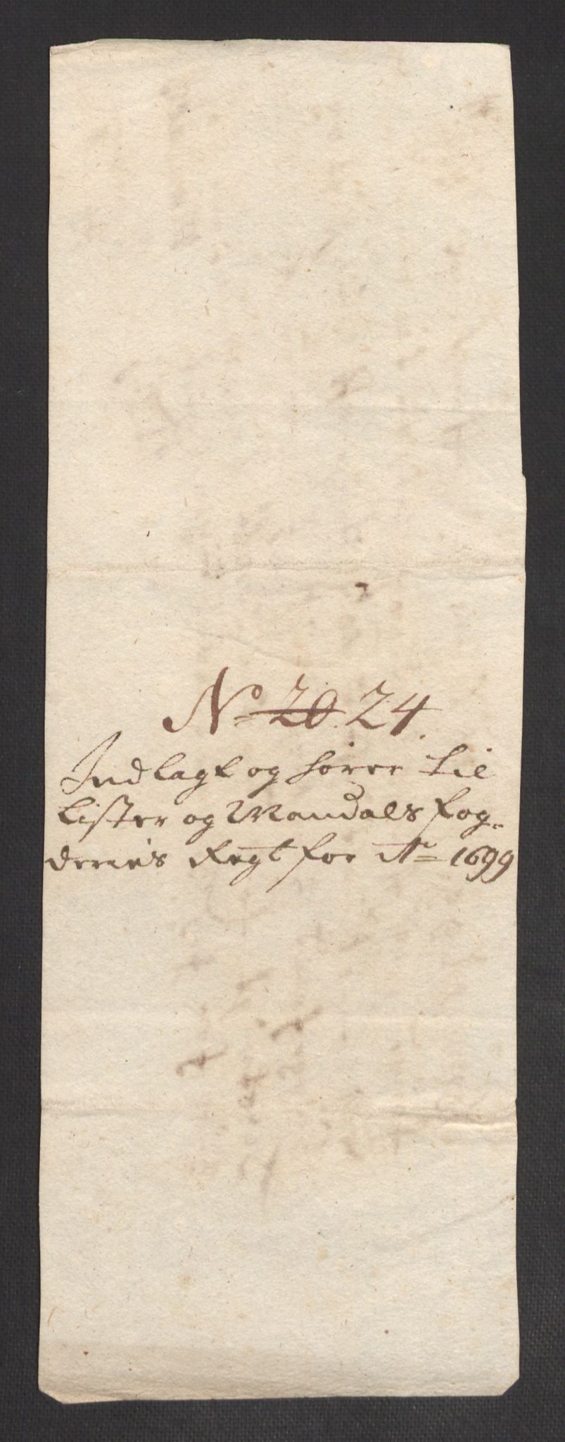 Rentekammeret inntil 1814, Reviderte regnskaper, Fogderegnskap, RA/EA-4092/R43/L2547: Fogderegnskap Lista og Mandal, 1698-1699, p. 291