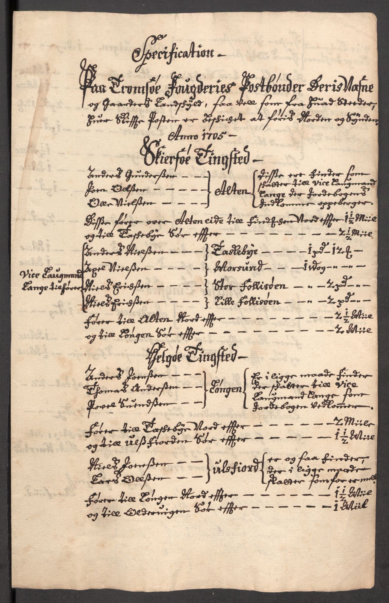 Rentekammeret inntil 1814, Reviderte regnskaper, Fogderegnskap, RA/EA-4092/R68/L4756: Fogderegnskap Senja og Troms, 1705-1707, p. 78
