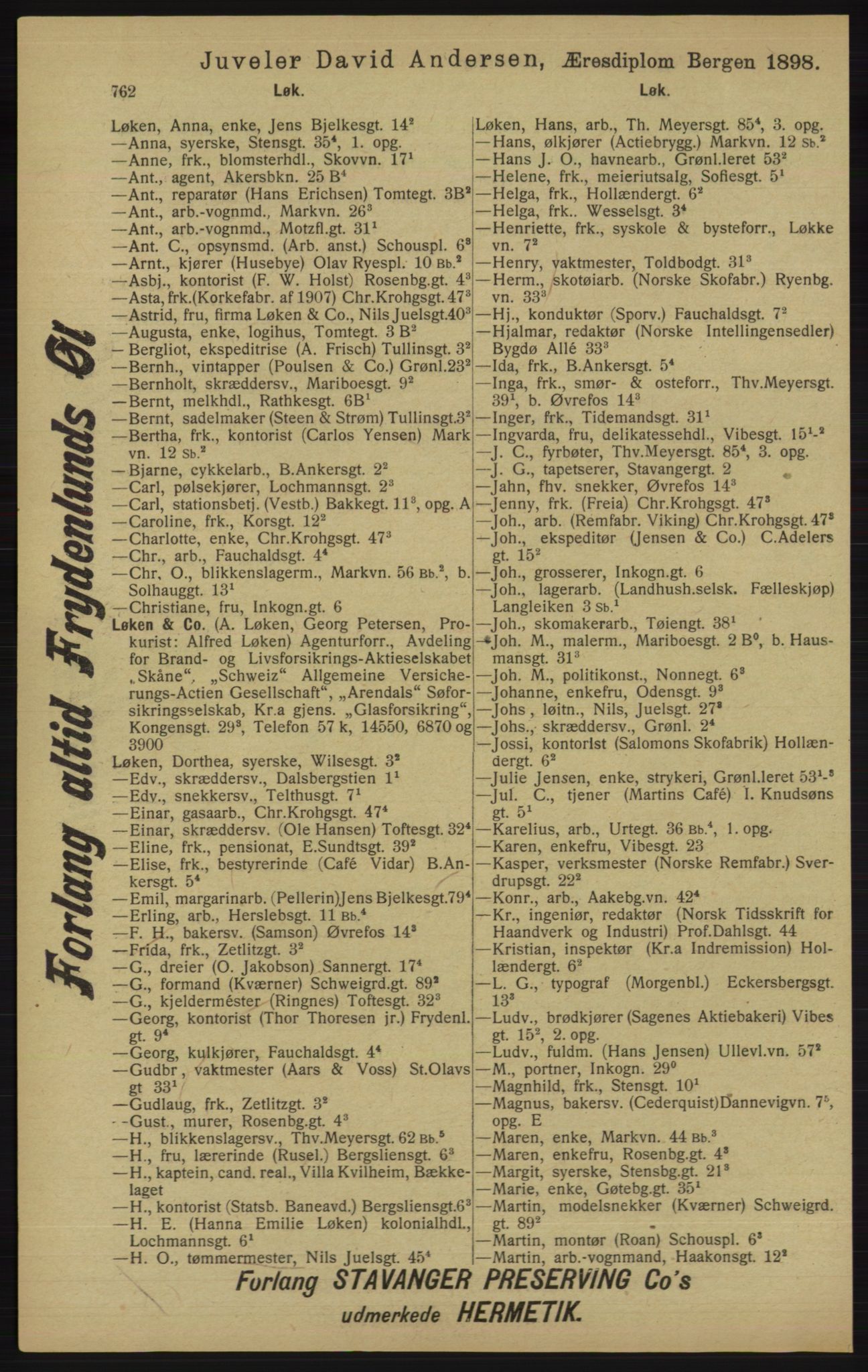 Kristiania/Oslo adressebok, PUBL/-, 1913, p. 774